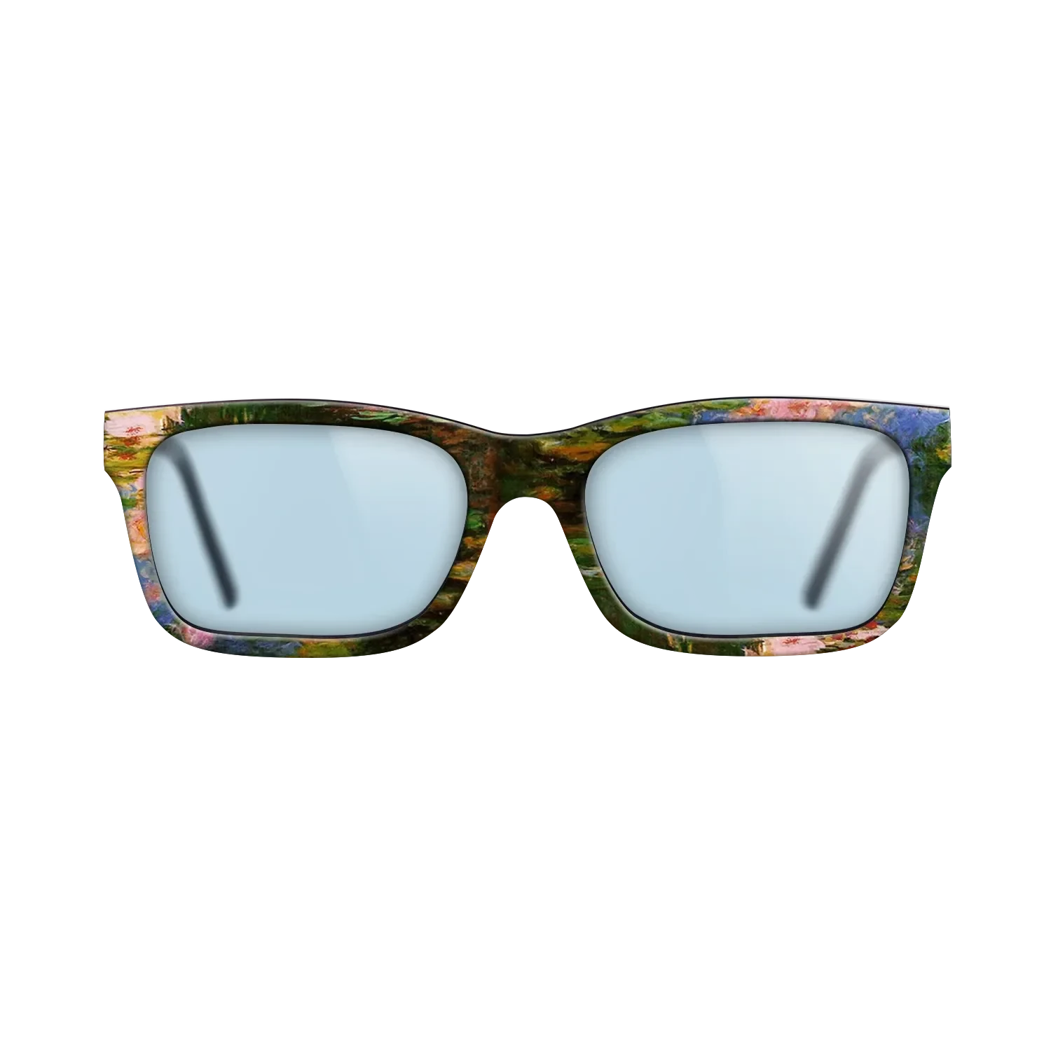 Oil Painting on Straight Grain Walnut: Rococo - Water Lily Pond, 1917 - 1919 - Claude Monet - The Sage - Rectangle - 1247 - SIRIS wood optic