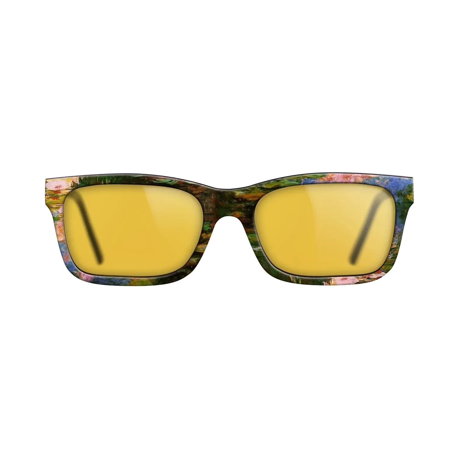 Oil Painting on Straight Grain Walnut: Rococo - Water Lily Pond, 1917 - 1919 - Claude Monet - The Sage - Rectangle - 1247 - SIRIS wood optic