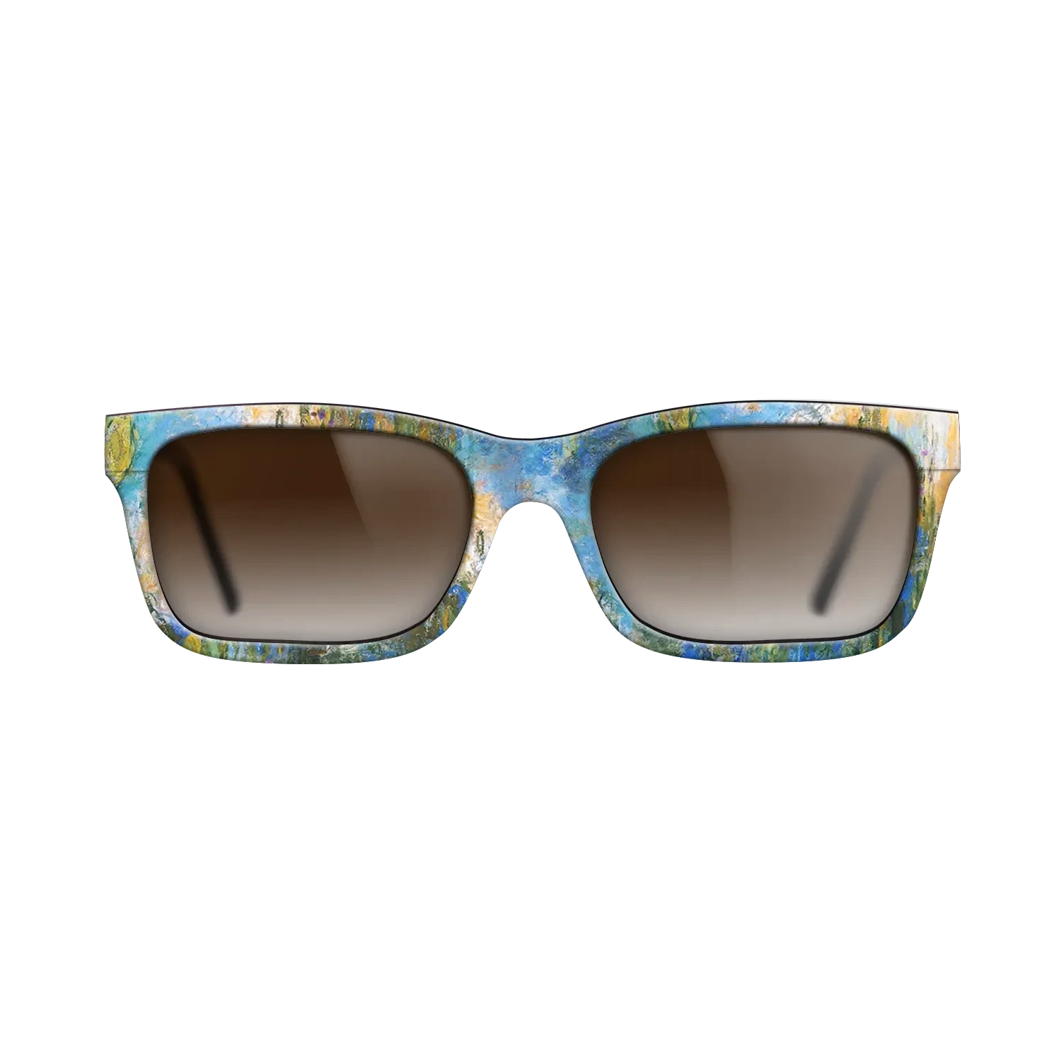 Oil Painting on Straight Grain Walnut: Rococo - Water Lily Pond, 1917 - 1919 - Claude Monet 2 - The Sage - Rectangle - 1393 - SIRIS wood optic