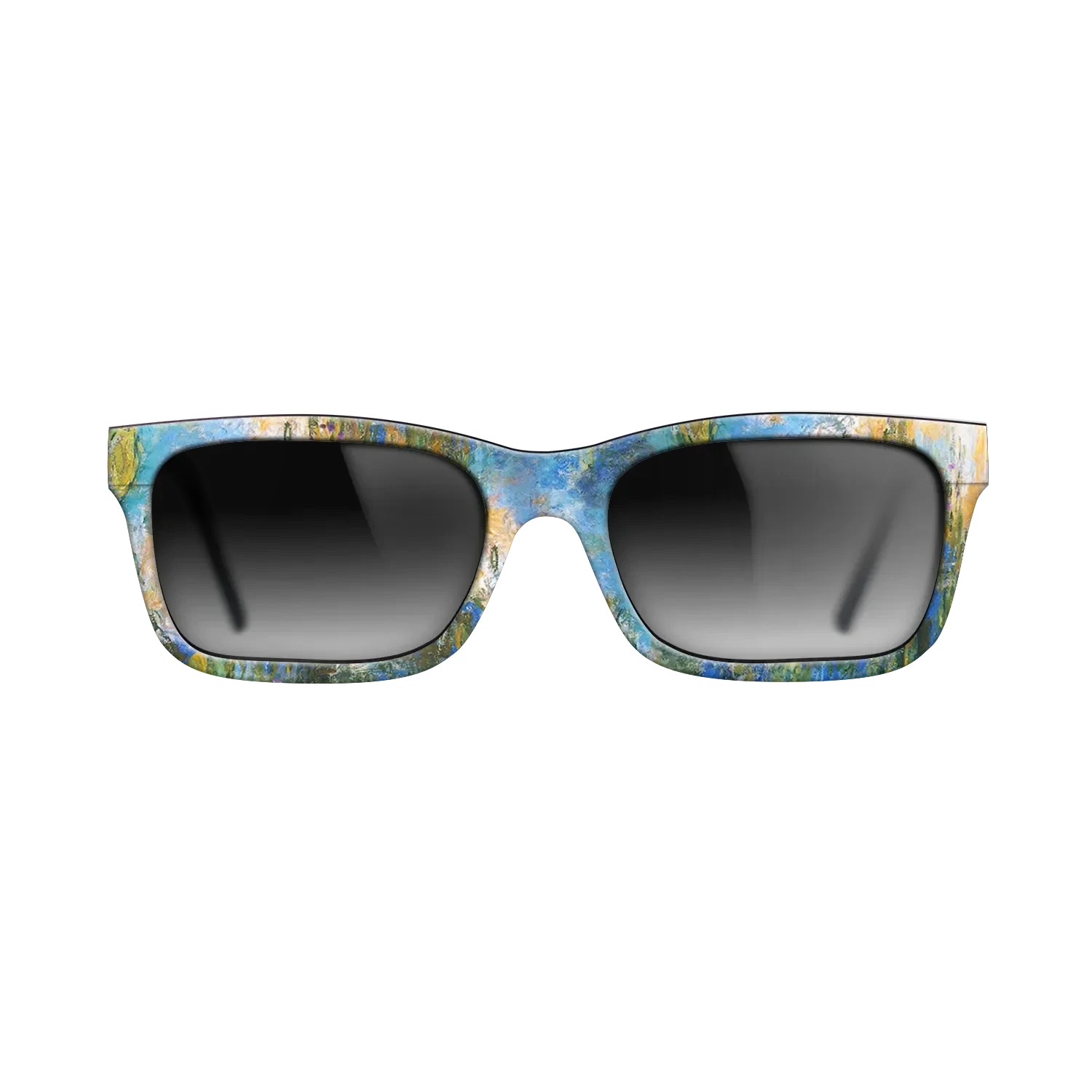 Oil Painting on Straight Grain Walnut: Rococo - Water Lily Pond, 1917 - 1919 - Claude Monet 2 - The Sage - Rectangle - 1393 - SIRIS wood optic