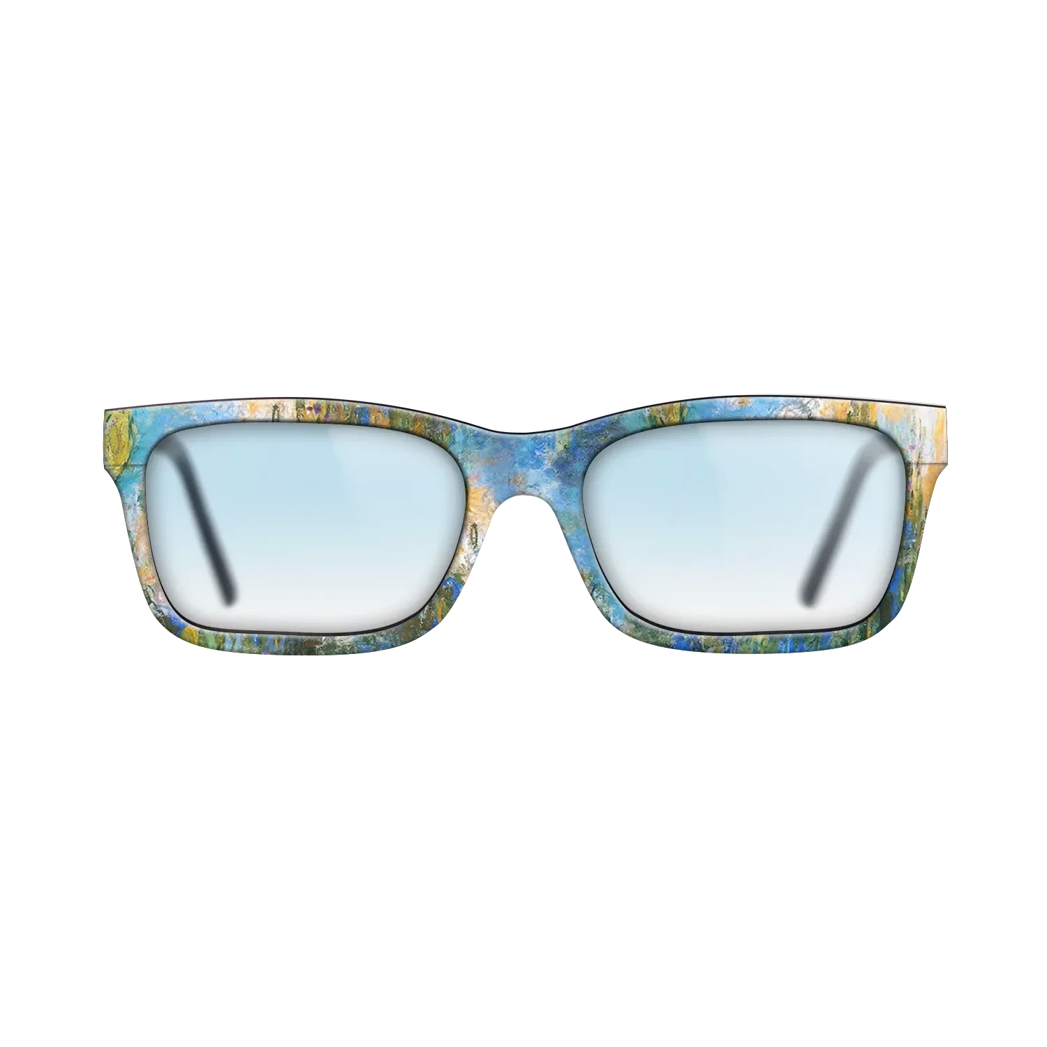 Oil Painting on Straight Grain Walnut: Rococo - Water Lily Pond, 1917 - 1919 - Claude Monet 2 - The Sage - Rectangle - 1393 - SIRIS wood optic