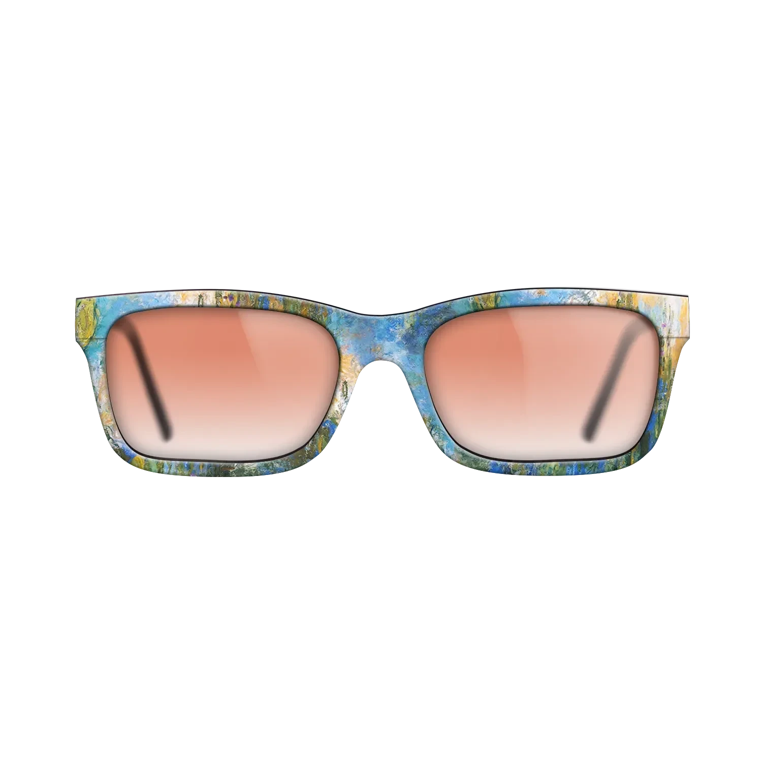 Oil Painting on Straight Grain Walnut: Rococo - Water Lily Pond, 1917 - 1919 - Claude Monet 2 - The Sage - Rectangle - 1393 - SIRIS wood optic