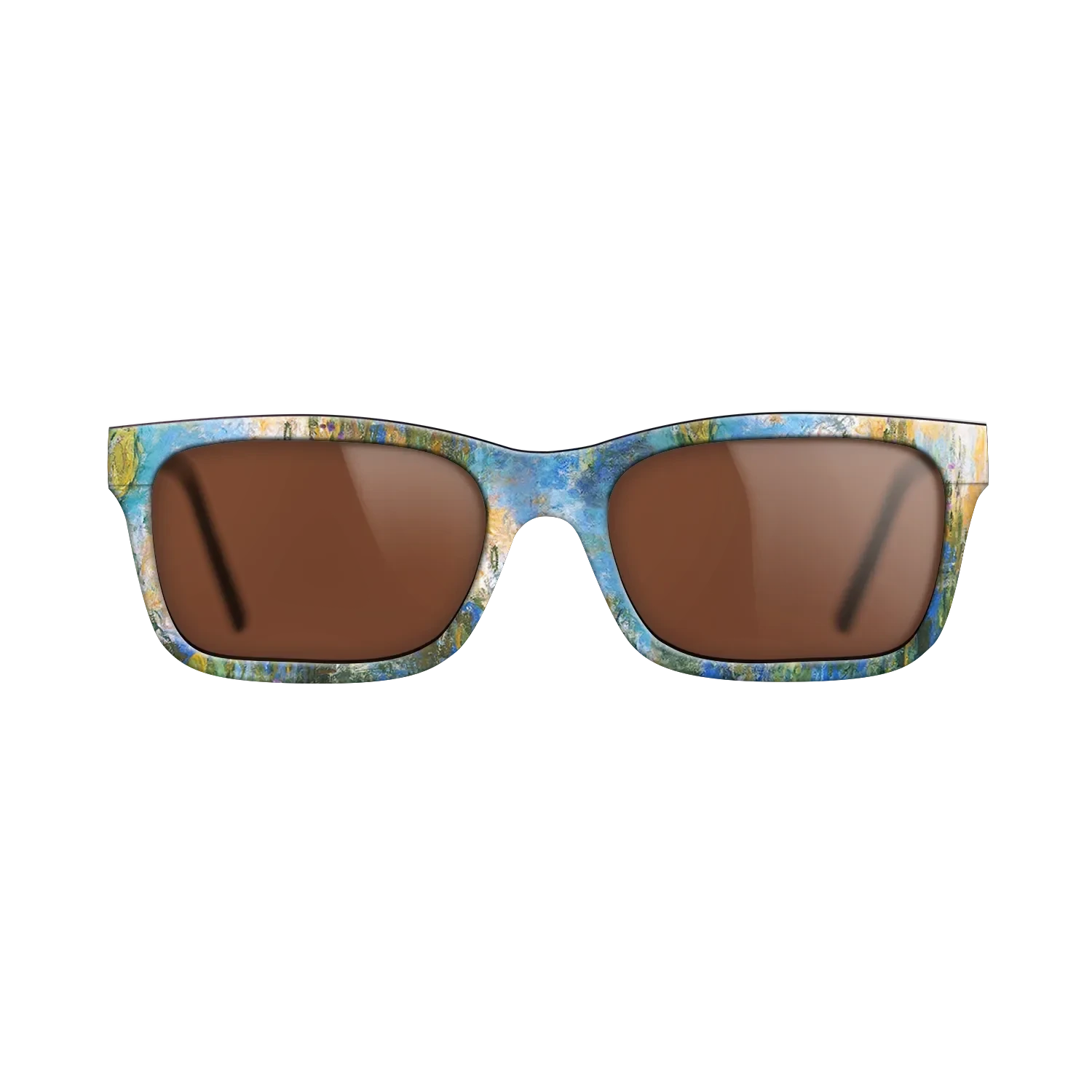 Oil Painting on Straight Grain Walnut: Rococo - Water Lily Pond, 1917 - 1919 - Claude Monet 2 - The Sage - Rectangle - 1393 - SIRIS wood optic