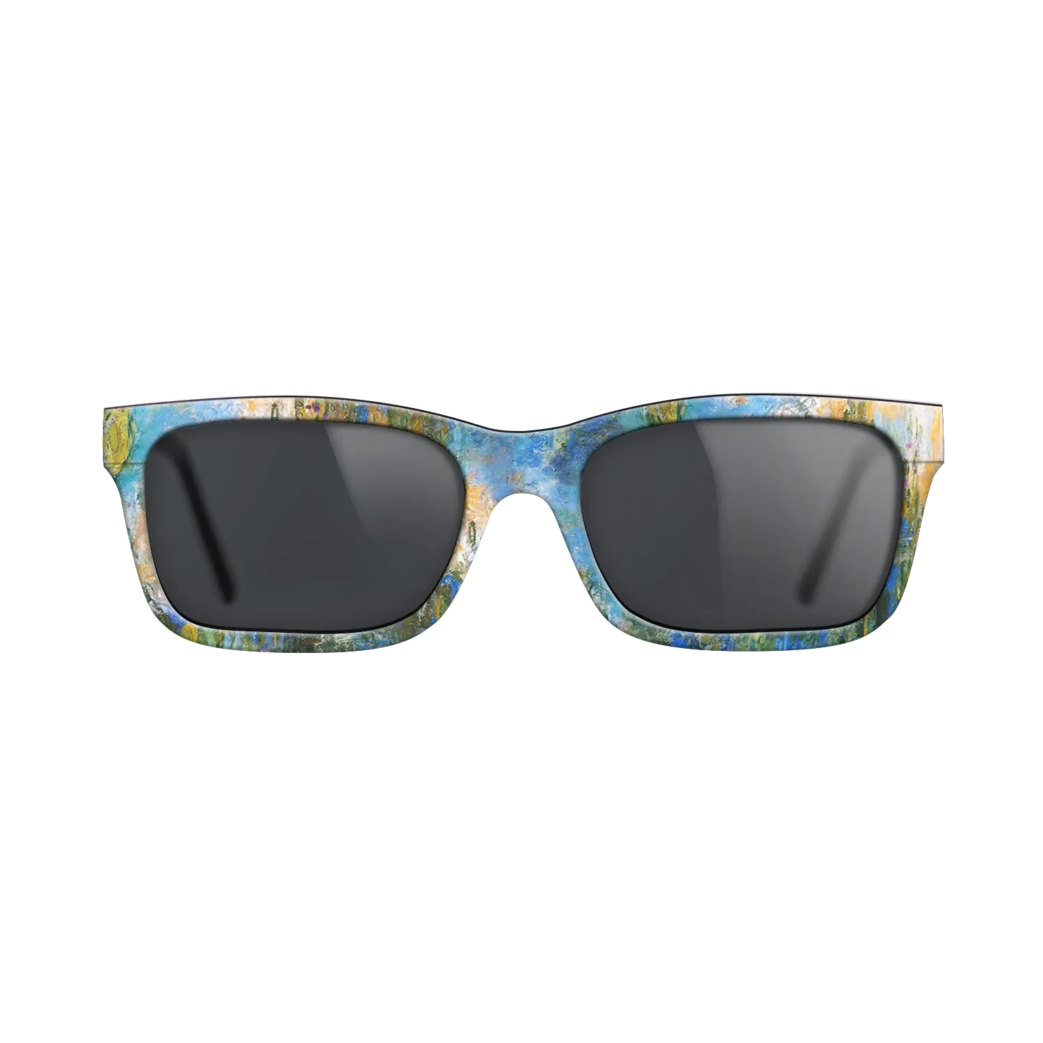 Oil Painting on Straight Grain Walnut: Rococo - Water Lily Pond, 1917 - 1919 - Claude Monet 2 - The Sage - Rectangle - 1393 - SIRIS wood optic