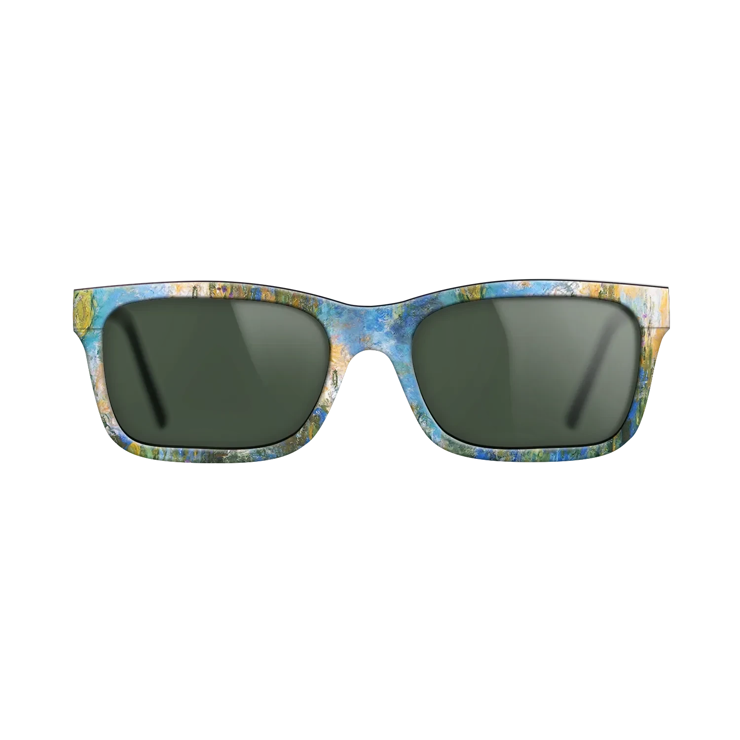 Oil Painting on Straight Grain Walnut: Rococo - Water Lily Pond, 1917 - 1919 - Claude Monet 2 - The Sage - Rectangle - 1393 - SIRIS wood optic