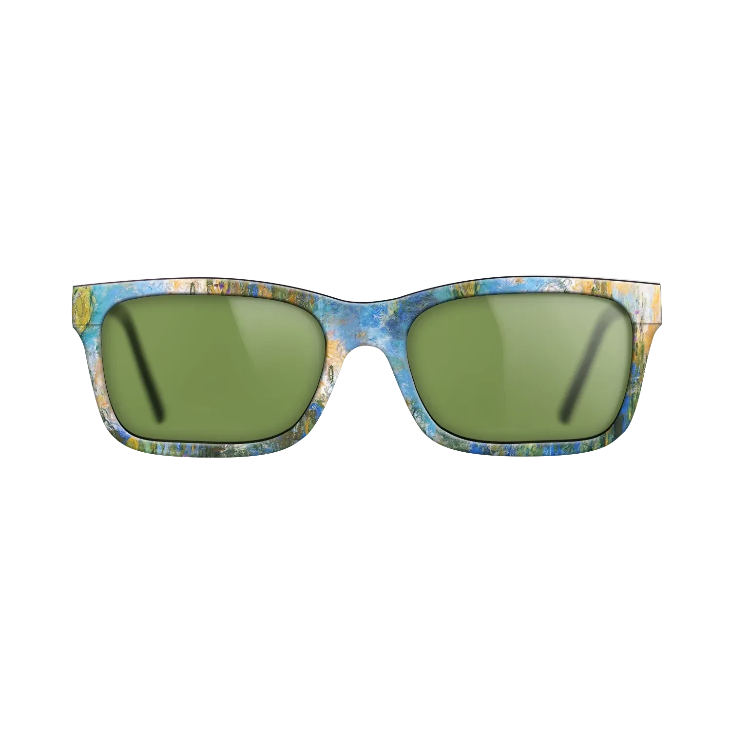 Oil Painting on Straight Grain Walnut: Rococo - Water Lily Pond, 1917 - 1919 - Claude Monet 2 - The Sage - Rectangle - 1393 - SIRIS wood optic