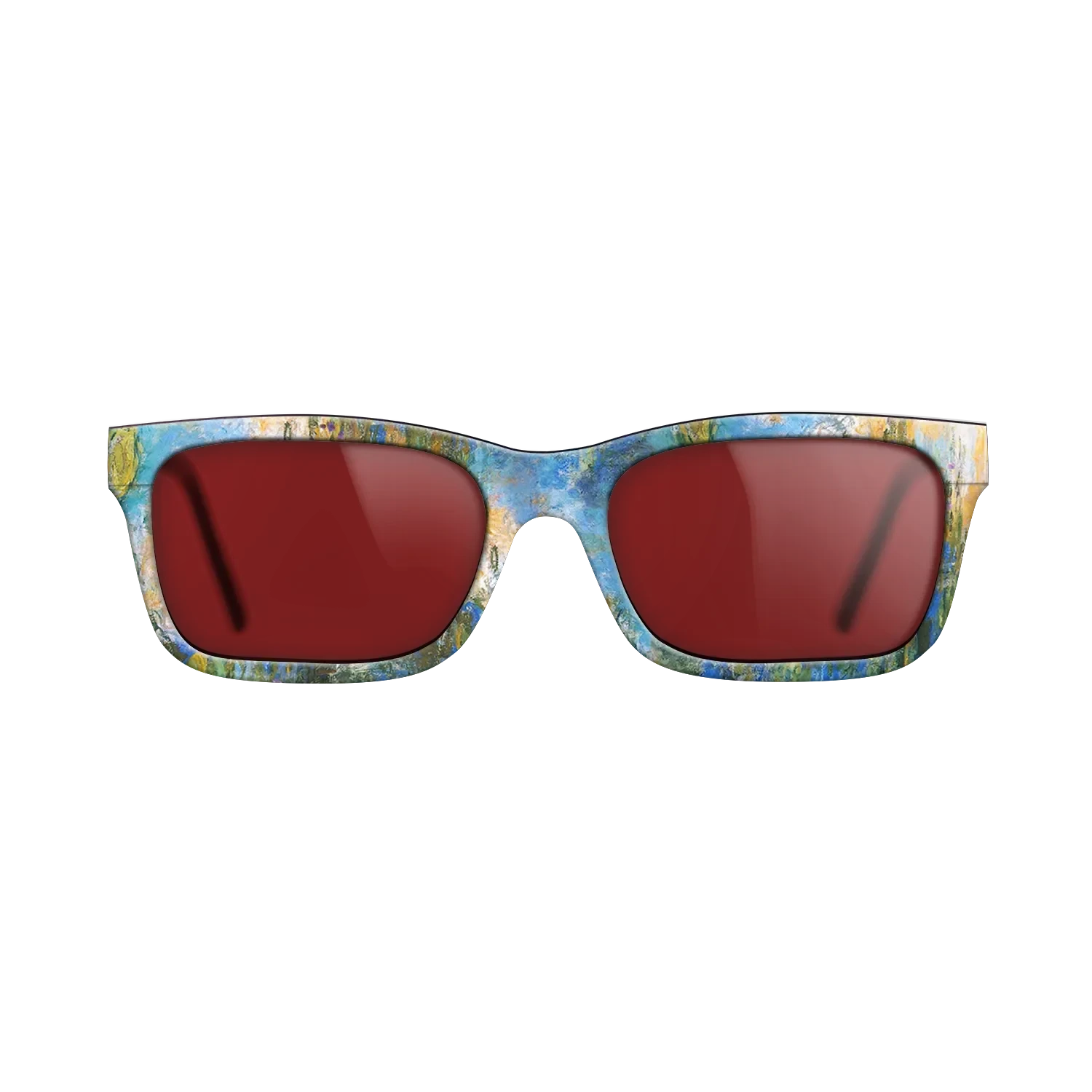 Oil Painting on Straight Grain Walnut: Rococo - Water Lily Pond, 1917 - 1919 - Claude Monet 2 - The Sage - Rectangle - 1393 - SIRIS wood optic