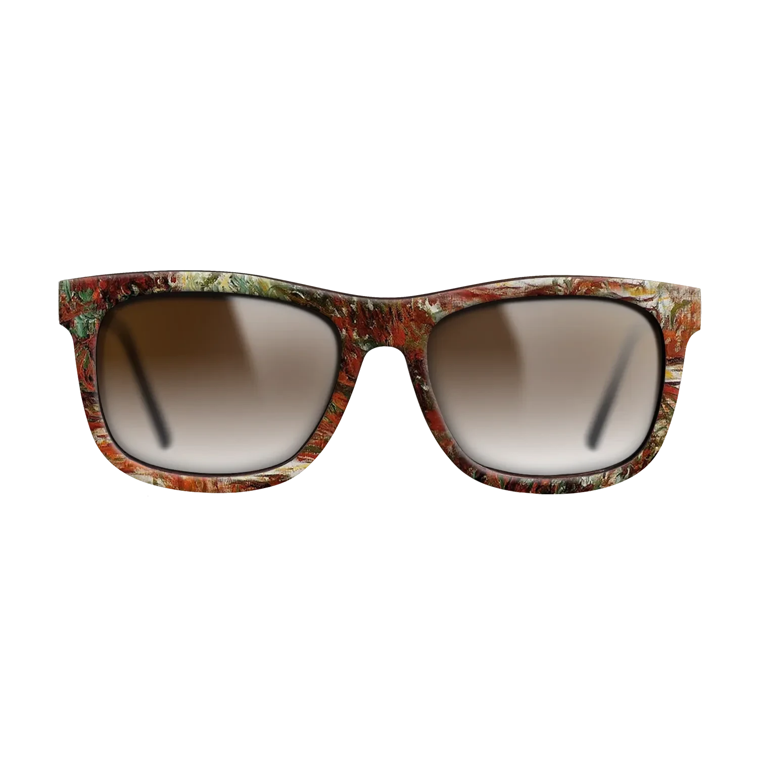 Oil Painting on Straight Grain Walnut: Rococo - Water Lily Pond, 1918 - 1919 - Claude Monet - The Hero - Square - 1111 - SIRIS wood optic