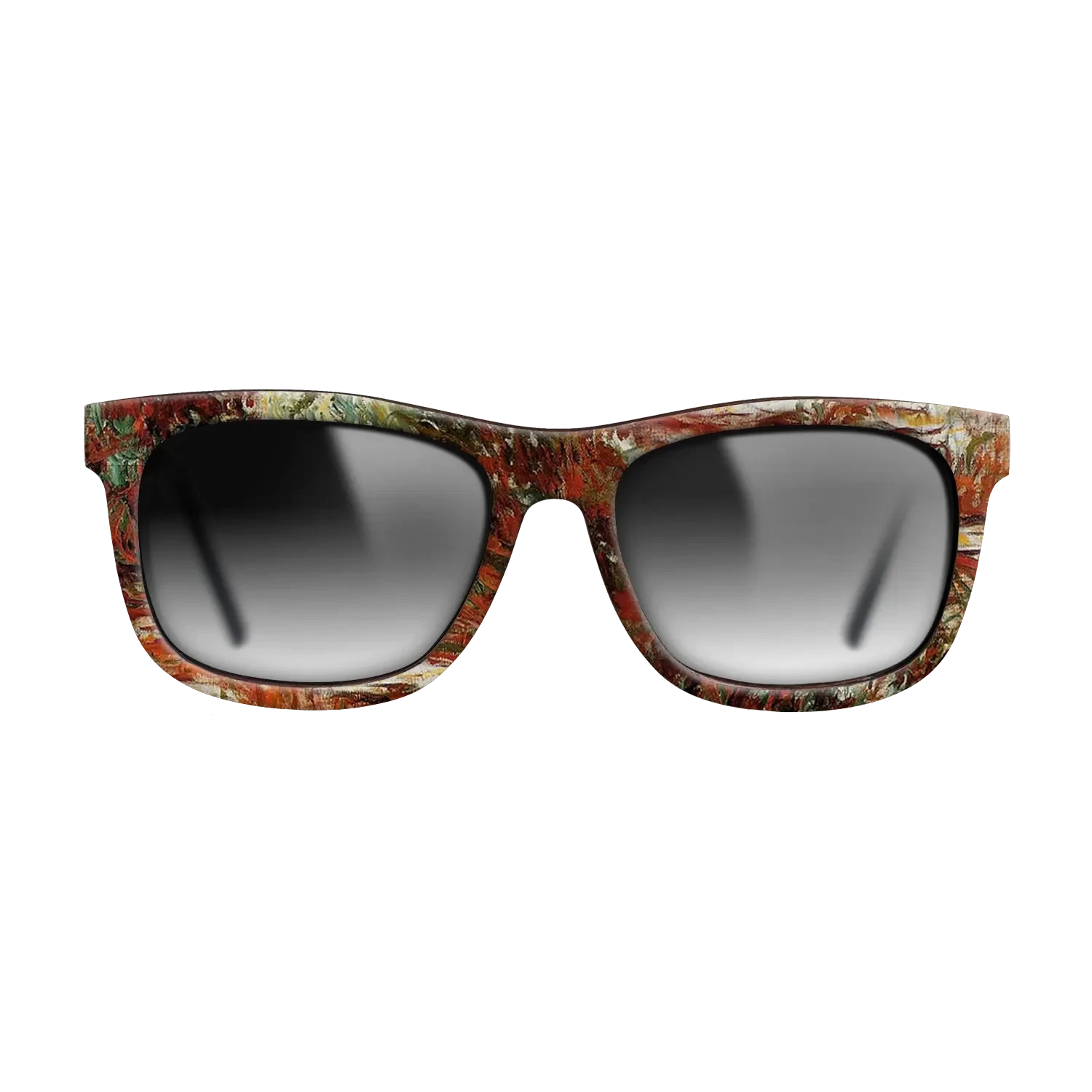 Oil Painting on Straight Grain Walnut: Rococo - Water Lily Pond, 1918 - 1919 - Claude Monet - The Hero - Square - 1111 - SIRIS wood optic