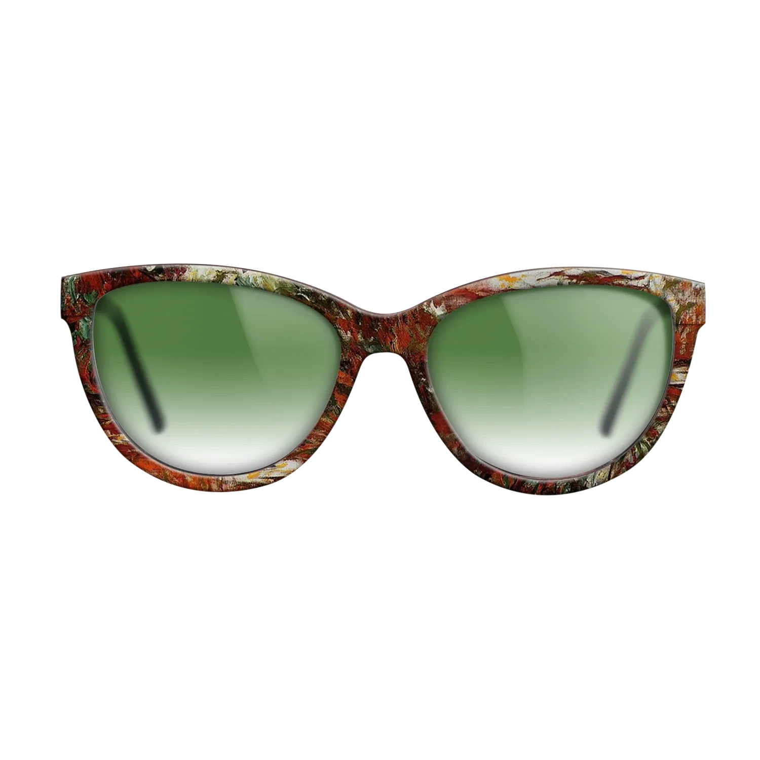 Oil Painting on Straight Grain Walnut: Rococo - Water Lily Pond, 1918 - 1919 - Claude Monet - The Maiden - Cat - 1111 - SIRIS wood optic