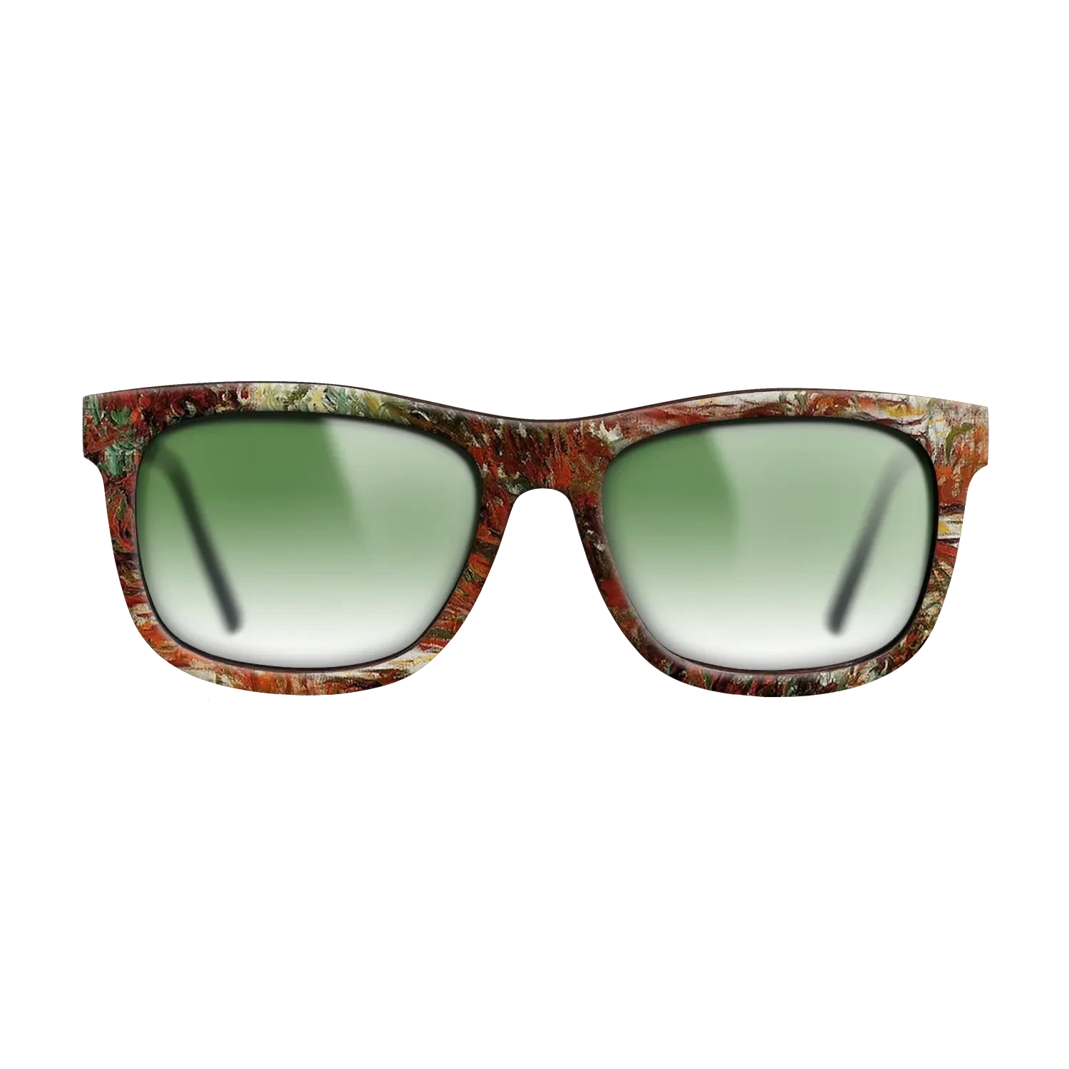 Oil Painting on Straight Grain Walnut: Rococo - Water Lily Pond, 1918 - 1919 - Claude Monet - The Hero - Square - 1111 - SIRIS wood optic