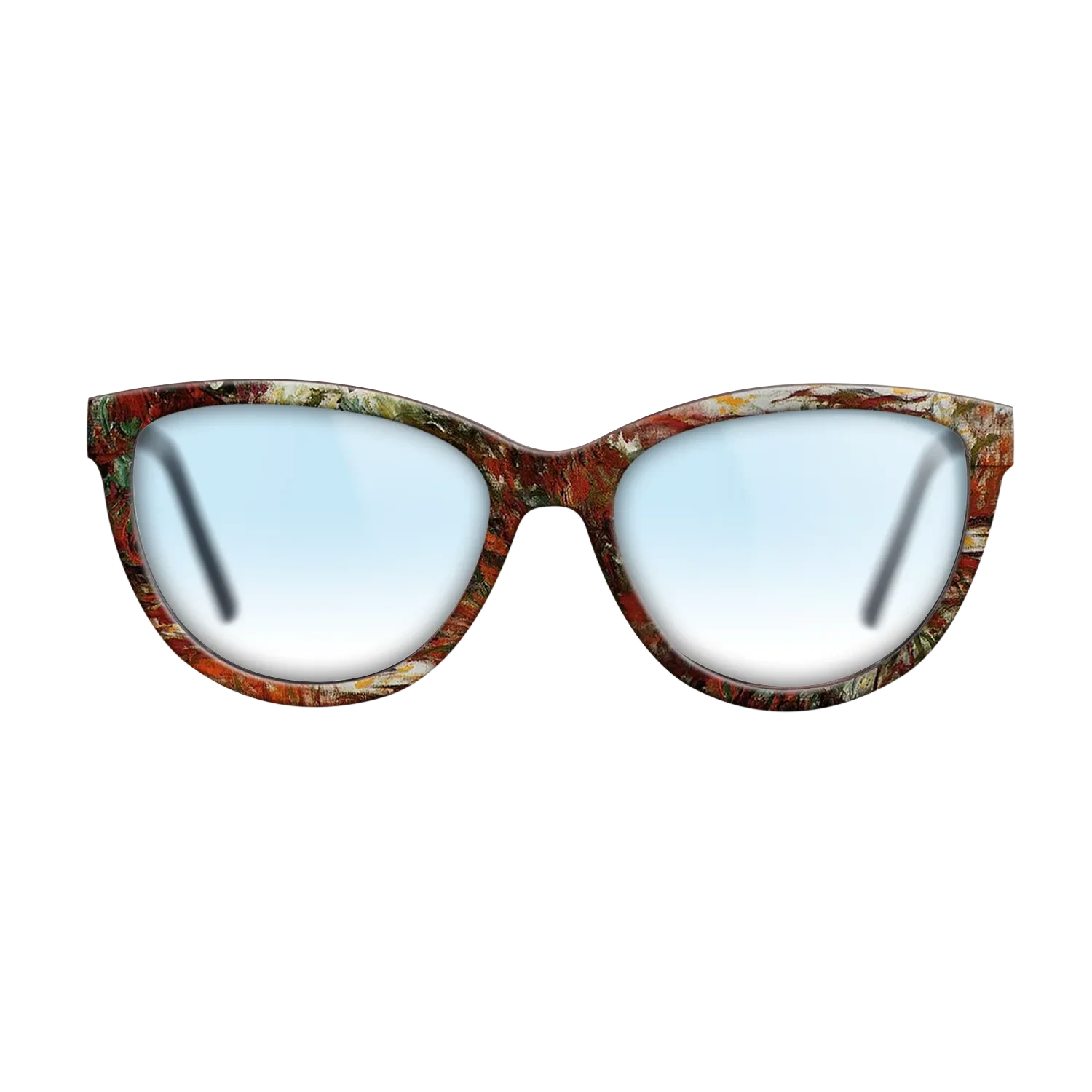 Oil Painting on Straight Grain Walnut: Rococo - Water Lily Pond, 1918 - 1919 - Claude Monet - The Maiden - Cat - 1111 - SIRIS wood optic