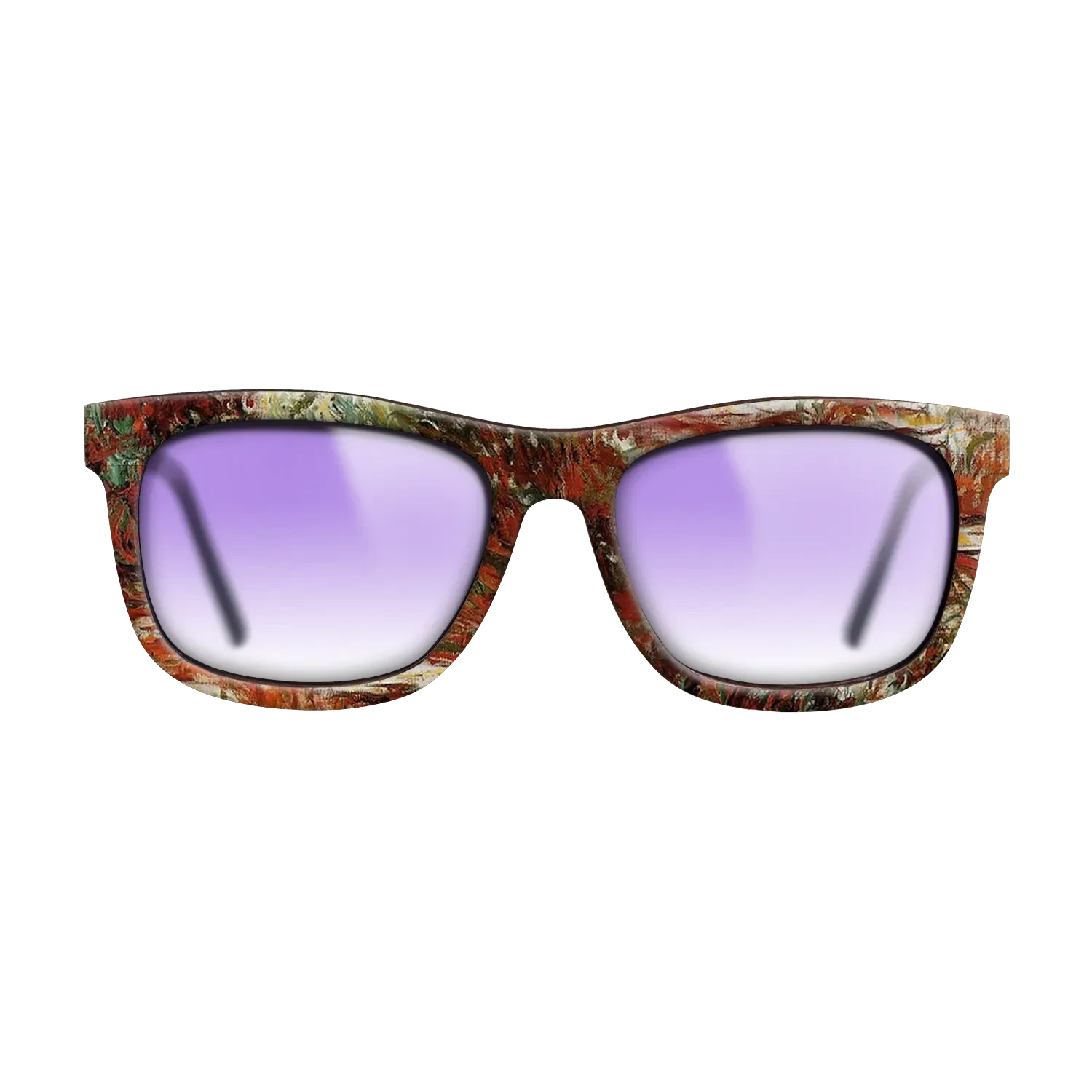 Oil Painting on Straight Grain Walnut: Rococo - Water Lily Pond, 1918 - 1919 - Claude Monet - The Hero - Square - 1111 - SIRIS wood optic