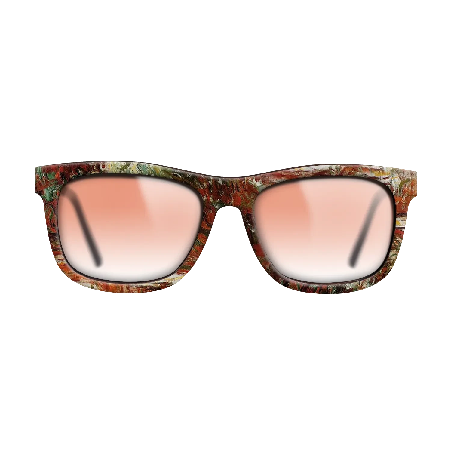 Oil Painting on Straight Grain Walnut: Rococo - Water Lily Pond, 1918 - 1919 - Claude Monet - The Hero - Square - 1111 - SIRIS wood optic