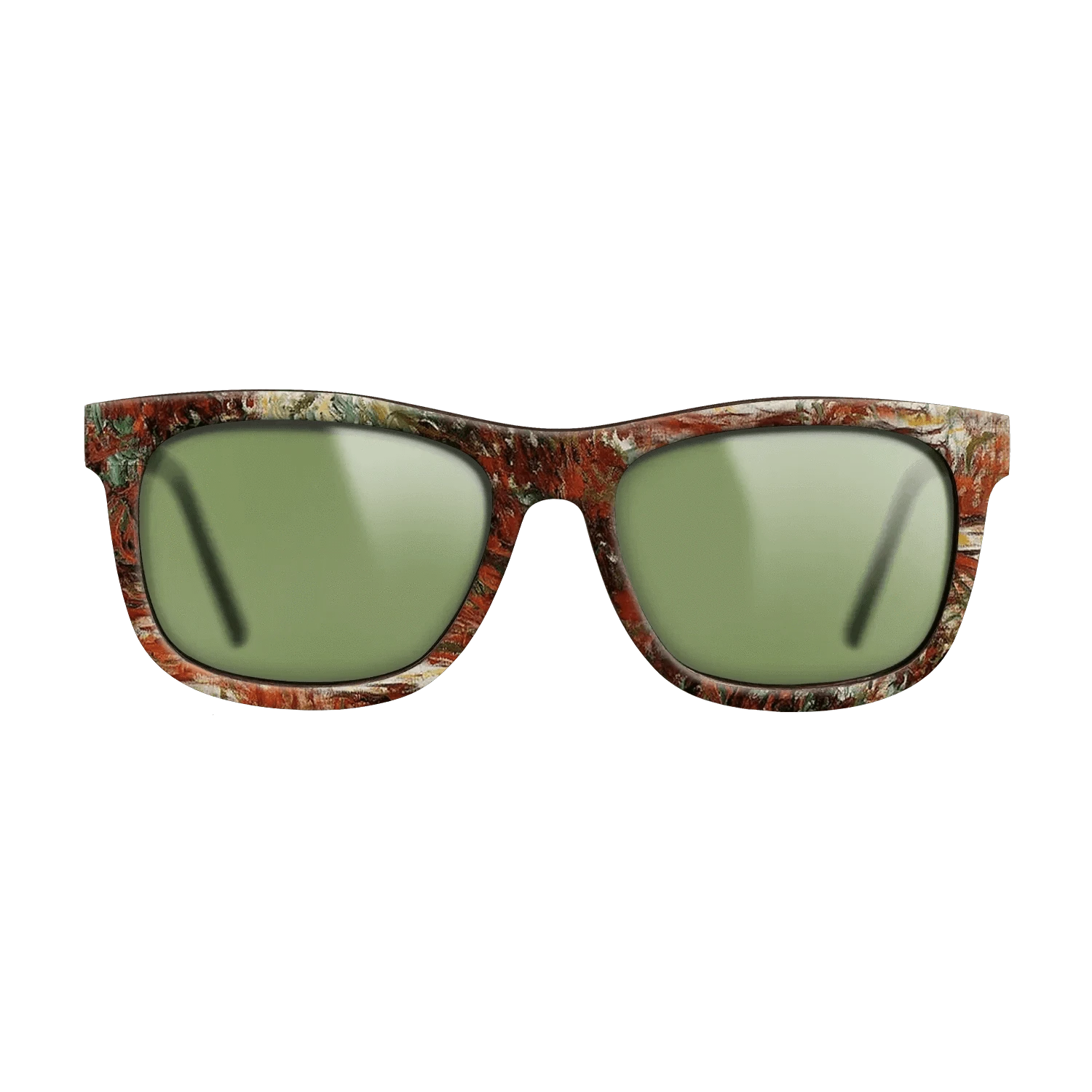 Oil Painting on Straight Grain Walnut: Rococo - Water Lily Pond, 1918 - 1919 - Claude Monet - The Hero - Square - 1111 - SIRIS wood optic