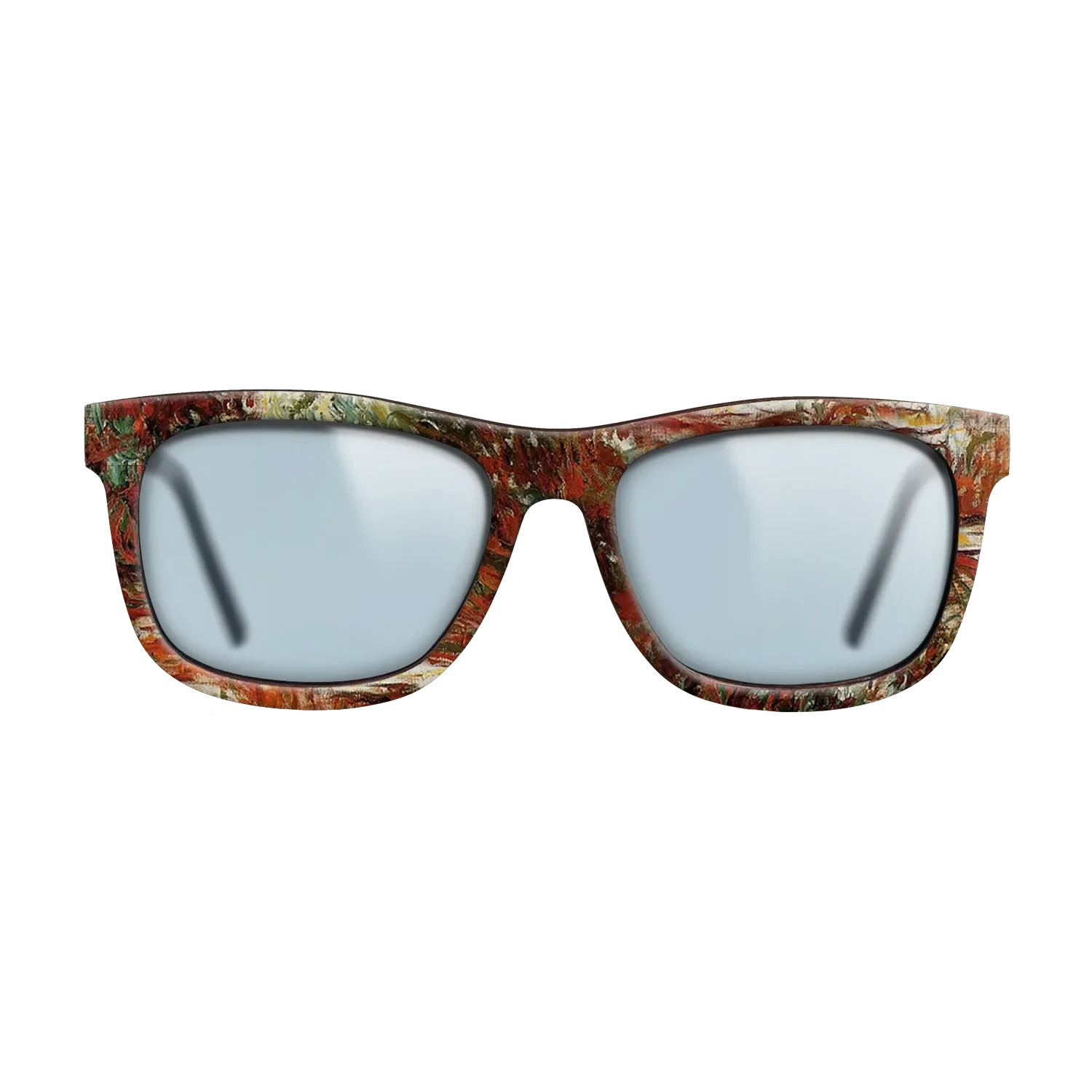 Oil Painting on Straight Grain Walnut: Rococo - Water Lily Pond, 1918 - 1919 - Claude Monet - The Hero - Square - 1111 - SIRIS wood optic