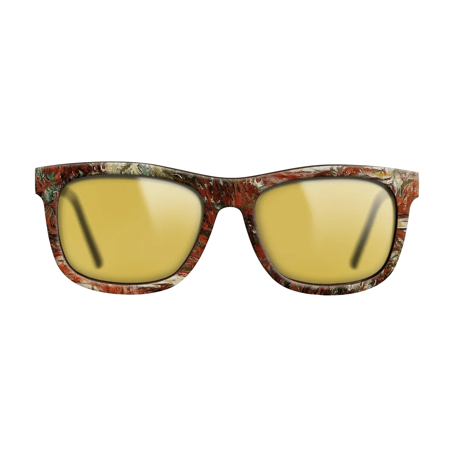 Oil Painting on Straight Grain Walnut: Rococo - Water Lily Pond, 1918 - 1919 - Claude Monet - The Hero - Square - 1111 - SIRIS wood optic