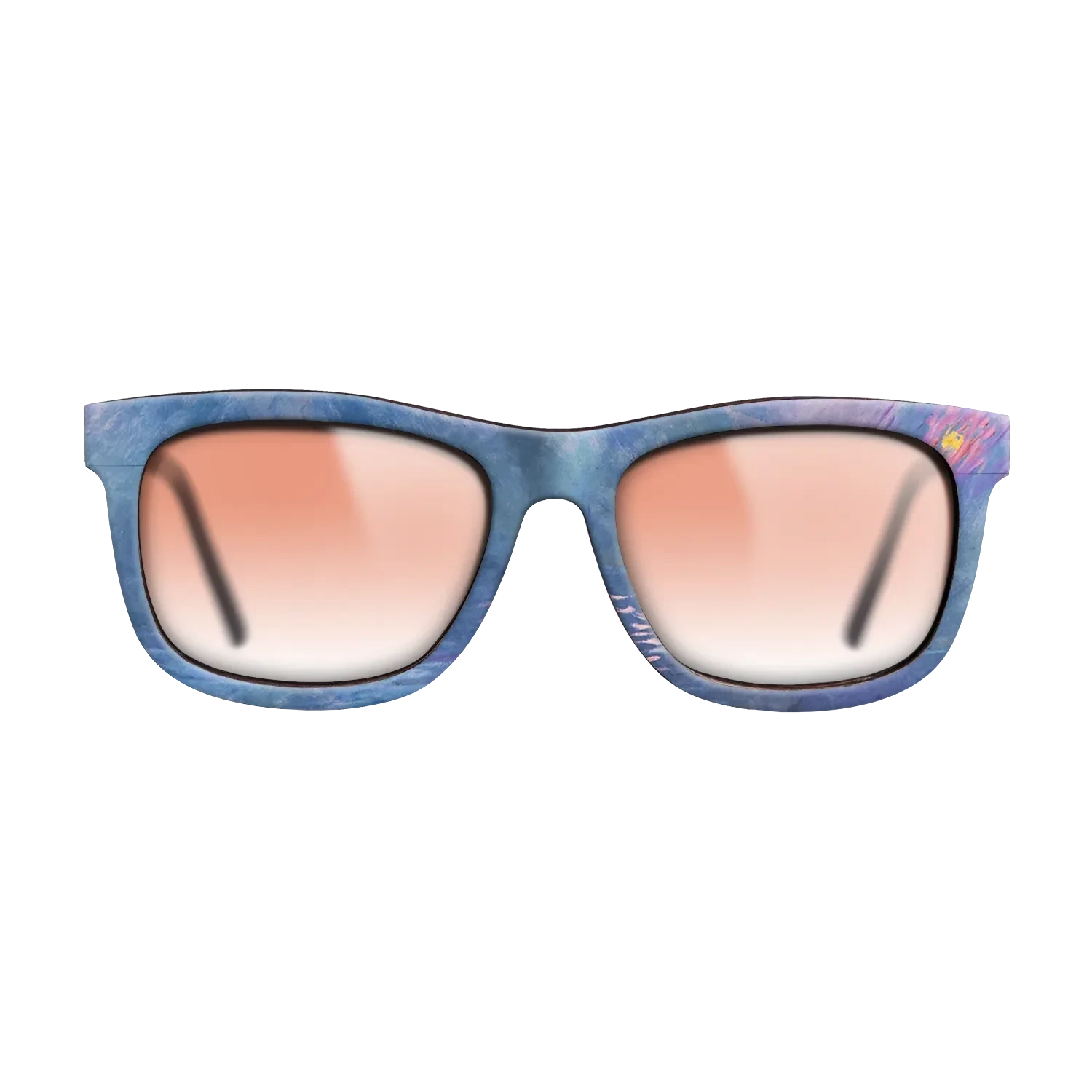 Oil Painting on Straight Grain Walnut: Rococo - Waterloo Bridge, 1899 - 1901 - Claude Monet - The Hero - Square - 1009 - SIRIS wood optic