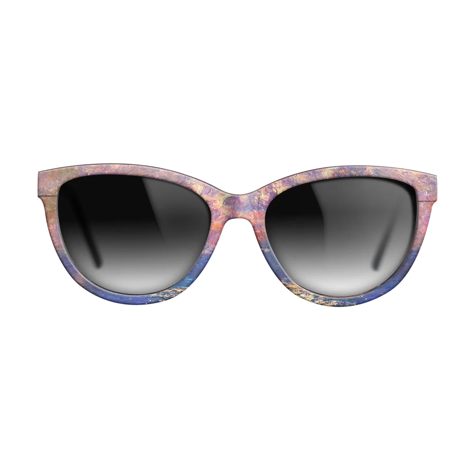 Oil Painting on Straight Grain Walnut: Rococo - Waterloo Bridge, Sunlight Effect, 1903 - Claude Monet - The Maiden - Cat - 1731 - SIRIS wood optic