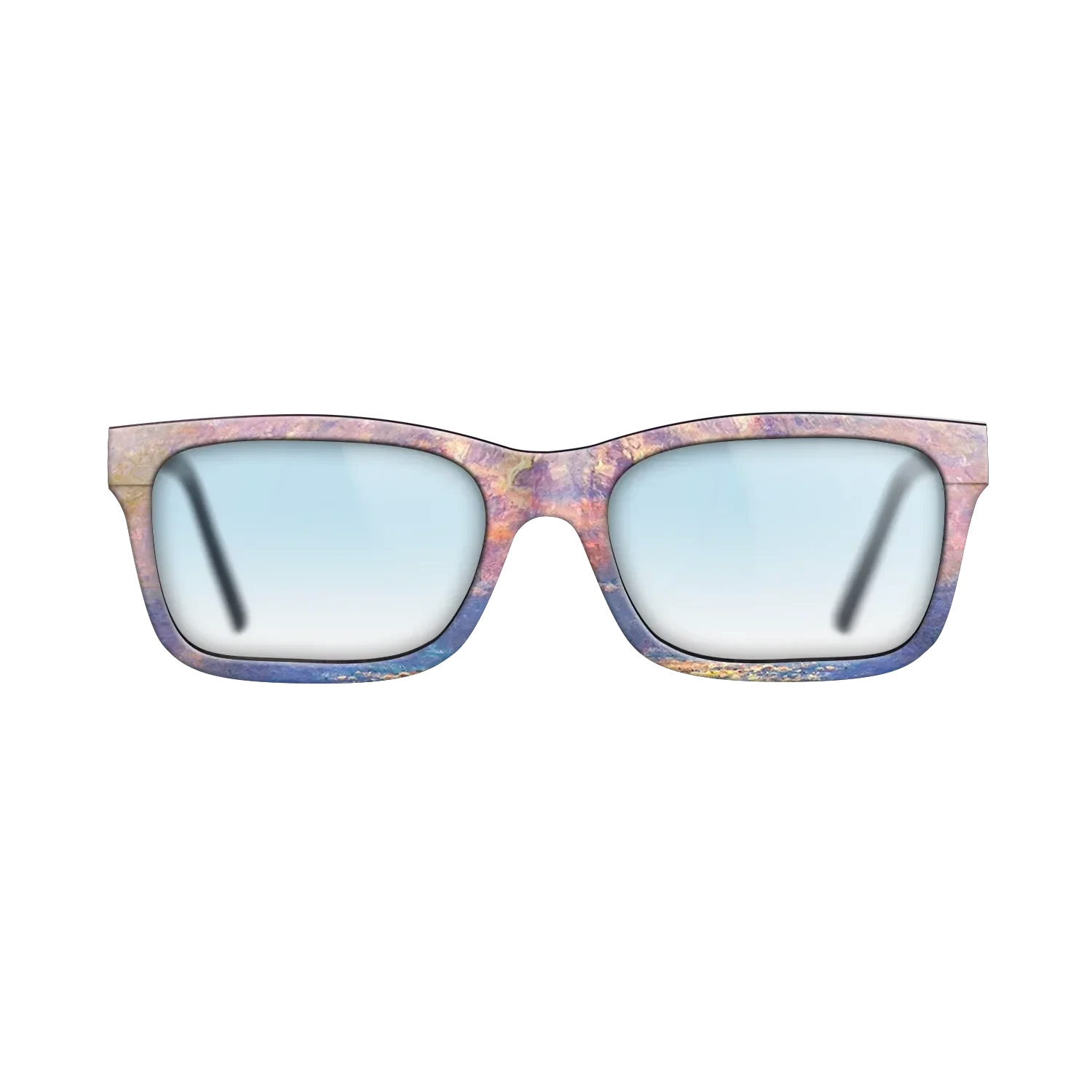 Oil Painting on Straight Grain Walnut: Rococo - Waterloo Bridge, Sunlight Effect, 1903 - Claude Monet - The Sage - Rectangle - 1731 - SIRIS wood optic