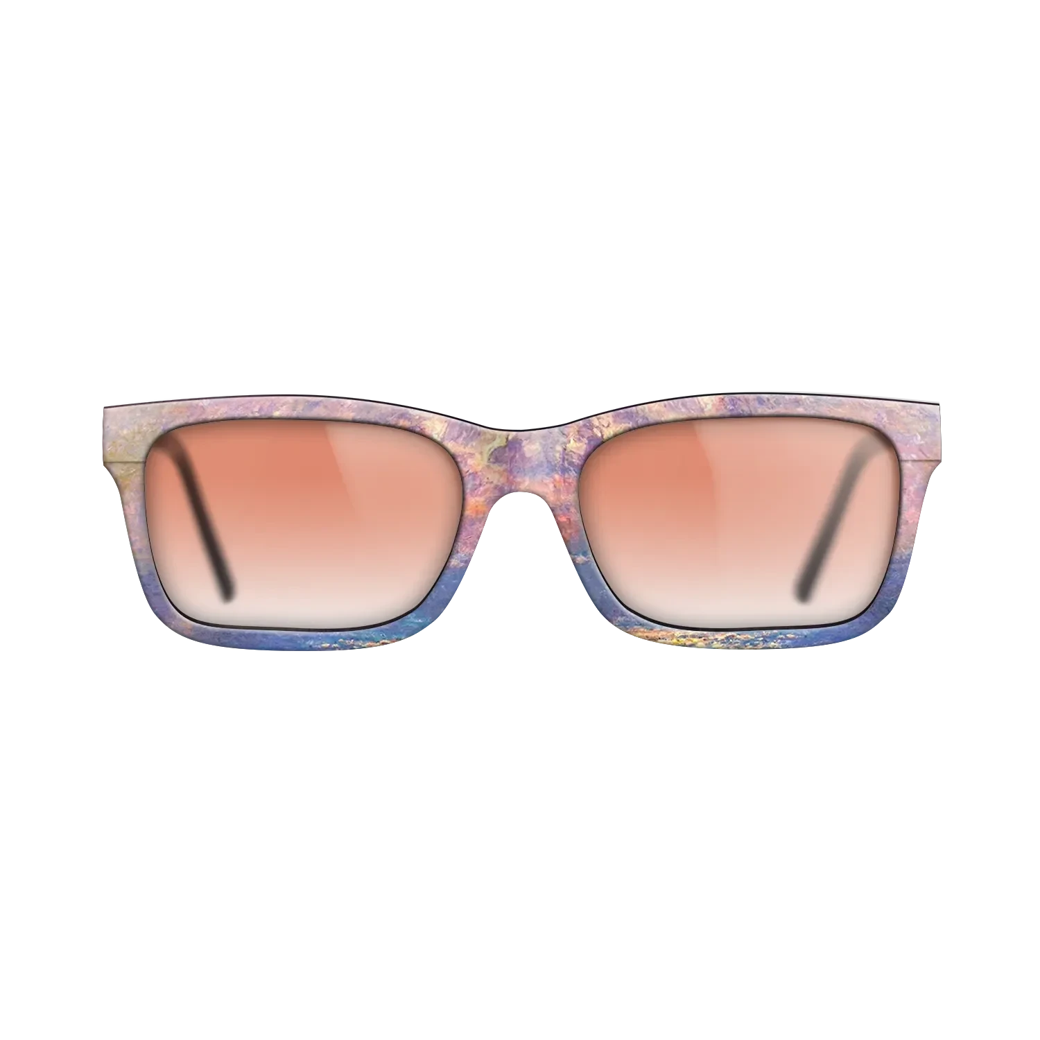 Oil Painting on Straight Grain Walnut: Rococo - Waterloo Bridge, Sunlight Effect, 1903 - Claude Monet - The Sage - Rectangle - 1731 - SIRIS wood optic