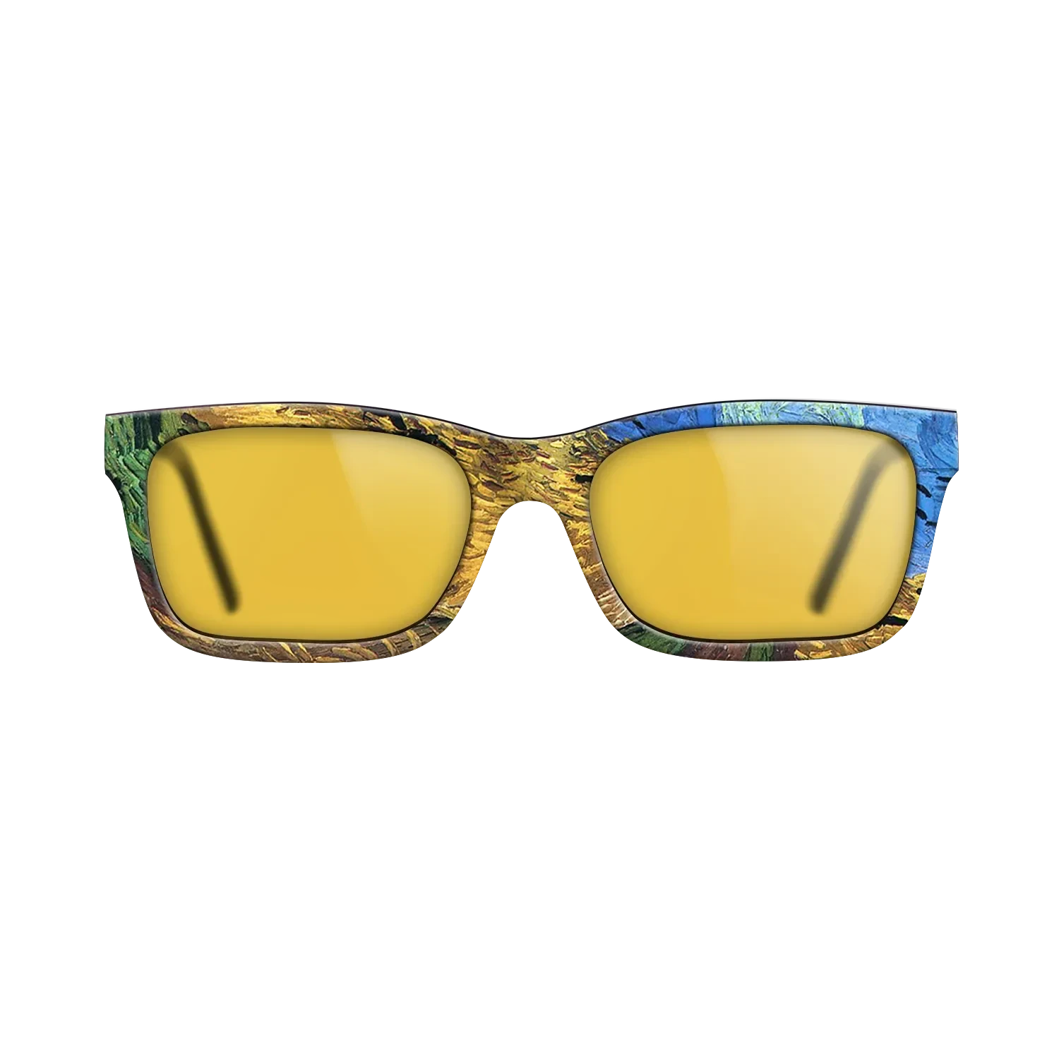 Oil Painting on Straight Grain Walnut: Rococo - Wheatfield with Crows Vincent van Gogh - The Sage - Rectangle - 1746 - SIRIS wood optic