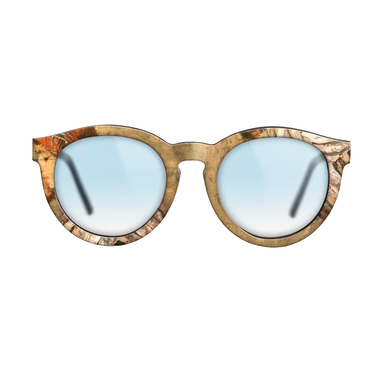 Oil Painting on Straight Grain Walnut: Rococo - Woman Worker, 1893 - Stefan Luchian - The Rebel - Round - 1781 - SIRIS wood optic