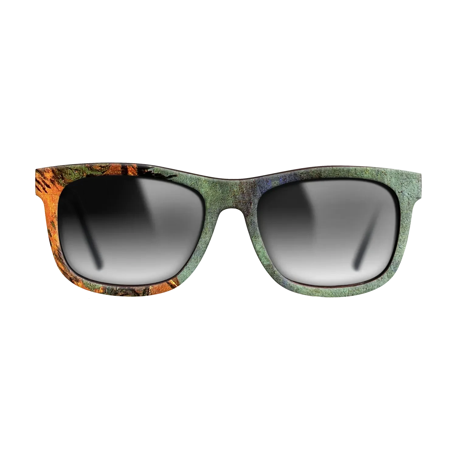 Oil Painting on Straight Grain Walnut: Rococo - Wooden Sheds, 1889 - Vincent van Gogh - The Hero - Square - 865 - SIRIS wood optic