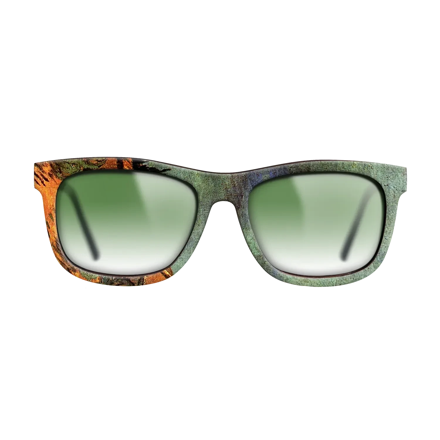 Oil Painting on Straight Grain Walnut: Rococo - Wooden Sheds, 1889 - Vincent van Gogh - The Hero - Square - 865 - SIRIS wood optic