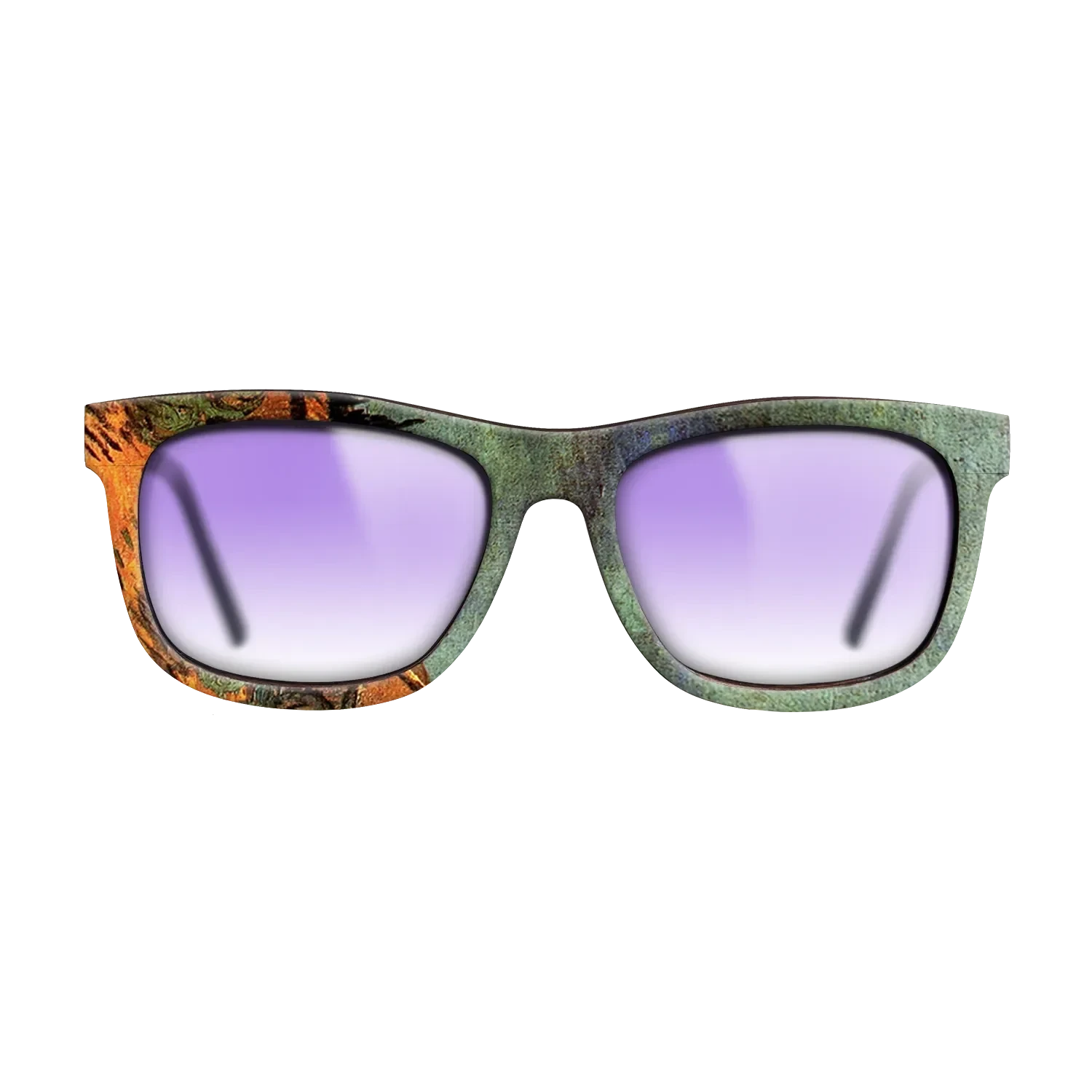 Oil Painting on Straight Grain Walnut: Rococo - Wooden Sheds, 1889 - Vincent van Gogh - The Hero - Square - 865 - SIRIS wood optic