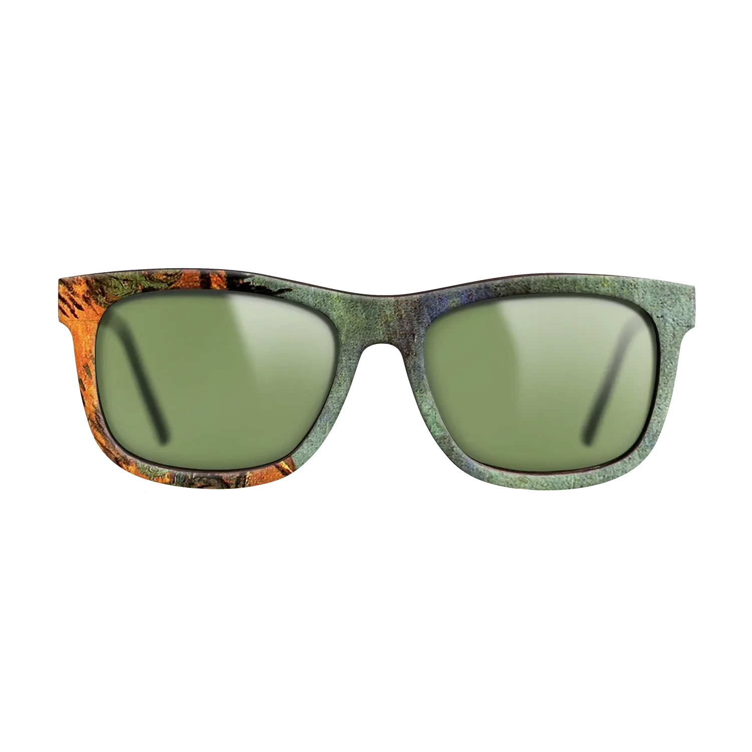 Oil Painting on Straight Grain Walnut: Rococo - Wooden Sheds, 1889 - Vincent van Gogh - The Hero - Square - 865 - SIRIS wood optic