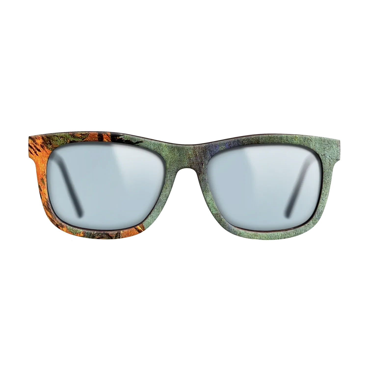 Oil Painting on Straight Grain Walnut: Rococo - Wooden Sheds, 1889 - Vincent van Gogh - The Hero - Square - 865 - SIRIS wood optic