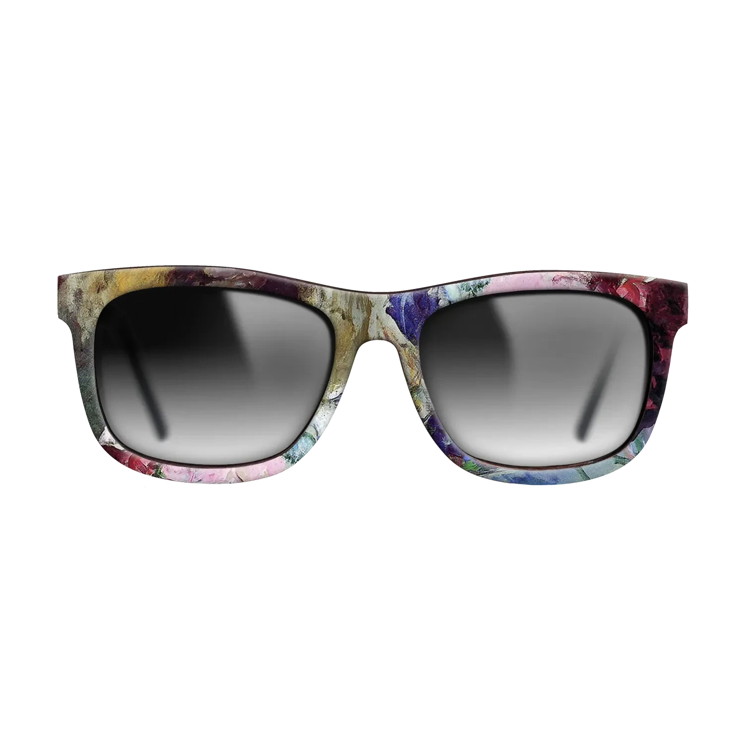 Oil Painting on Straight Grain Walnut: Rococo - Young Girl Holding a Loose Bouquet, c.1880 - Mary Cassatt - The Hero - Square - 1452 - SIRIS wood optic