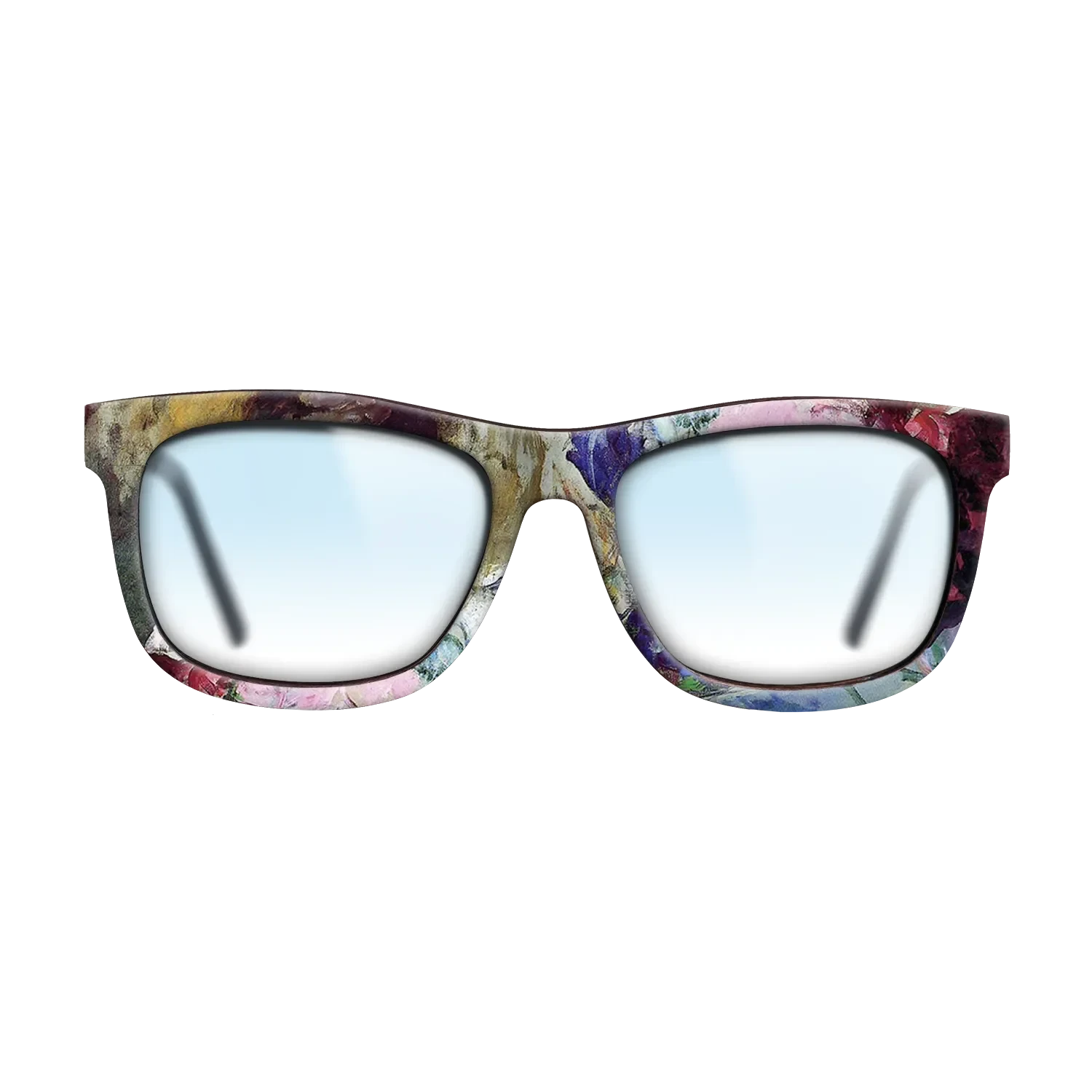 Oil Painting on Straight Grain Walnut: Rococo - Young Girl Holding a Loose Bouquet, c.1880 - Mary Cassatt - The Hero - Square - 1452 - SIRIS wood optic