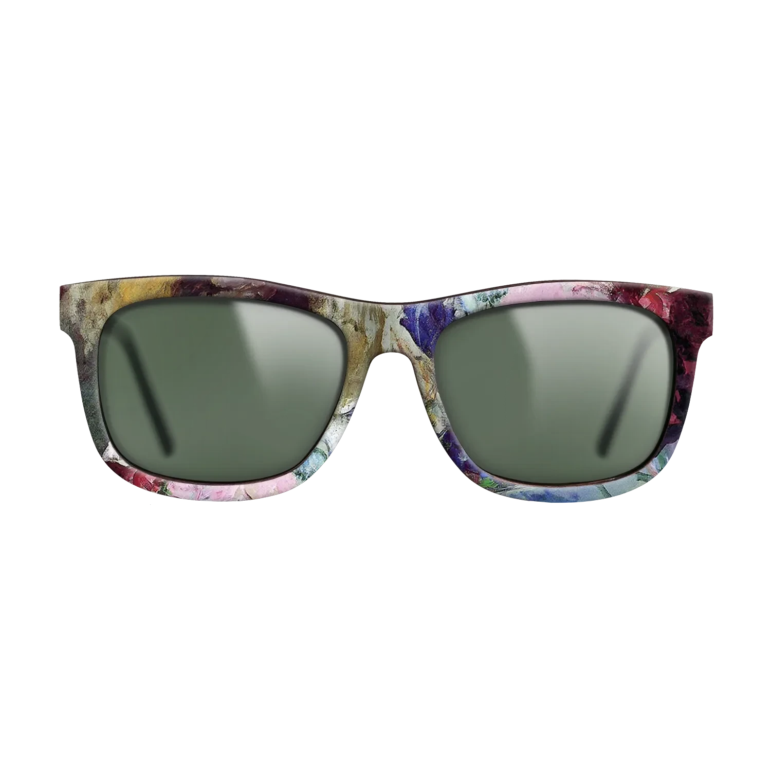 Oil Painting on Straight Grain Walnut: Rococo - Young Girl Holding a Loose Bouquet, c.1880 - Mary Cassatt - The Hero - Square - 1452 - SIRIS wood optic