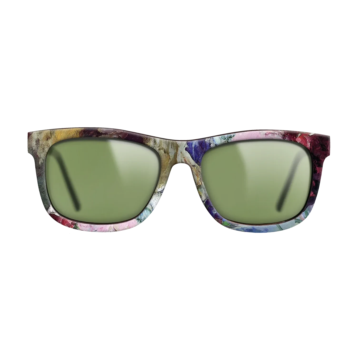 Oil Painting on Straight Grain Walnut: Rococo - Young Girl Holding a Loose Bouquet, c.1880 - Mary Cassatt - The Hero - Square - 1452 - SIRIS wood optic