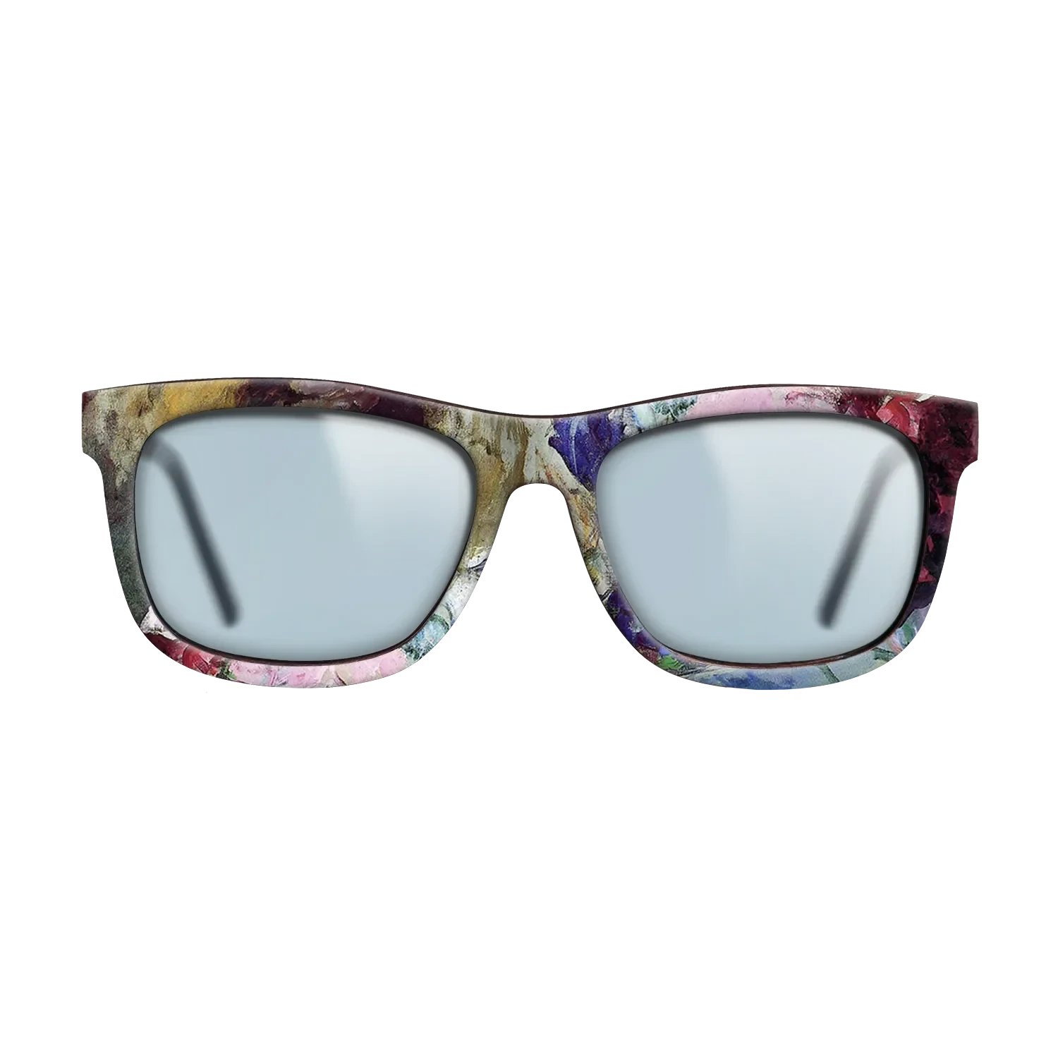 Oil Painting on Straight Grain Walnut: Rococo - Young Girl Holding a Loose Bouquet, c.1880 - Mary Cassatt - The Hero - Square - 1452 - SIRIS wood optic