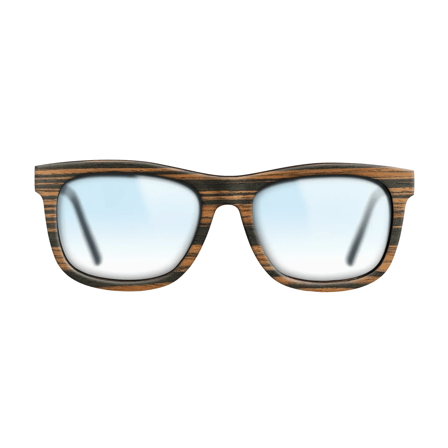 Italian Ebony,Walnut: Straight Grain: Single Cut - The Hero - Square - 1046 - SIRIS wood optic
