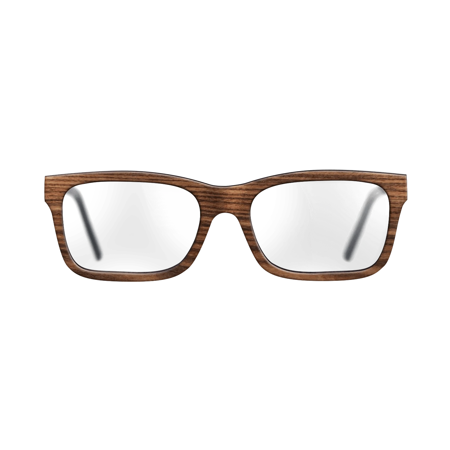 Walnut: Straight Grain,Santos Rosewood Dark: Single Cut - The Sage - Rectangle - 1757 - SIRIS wood optic