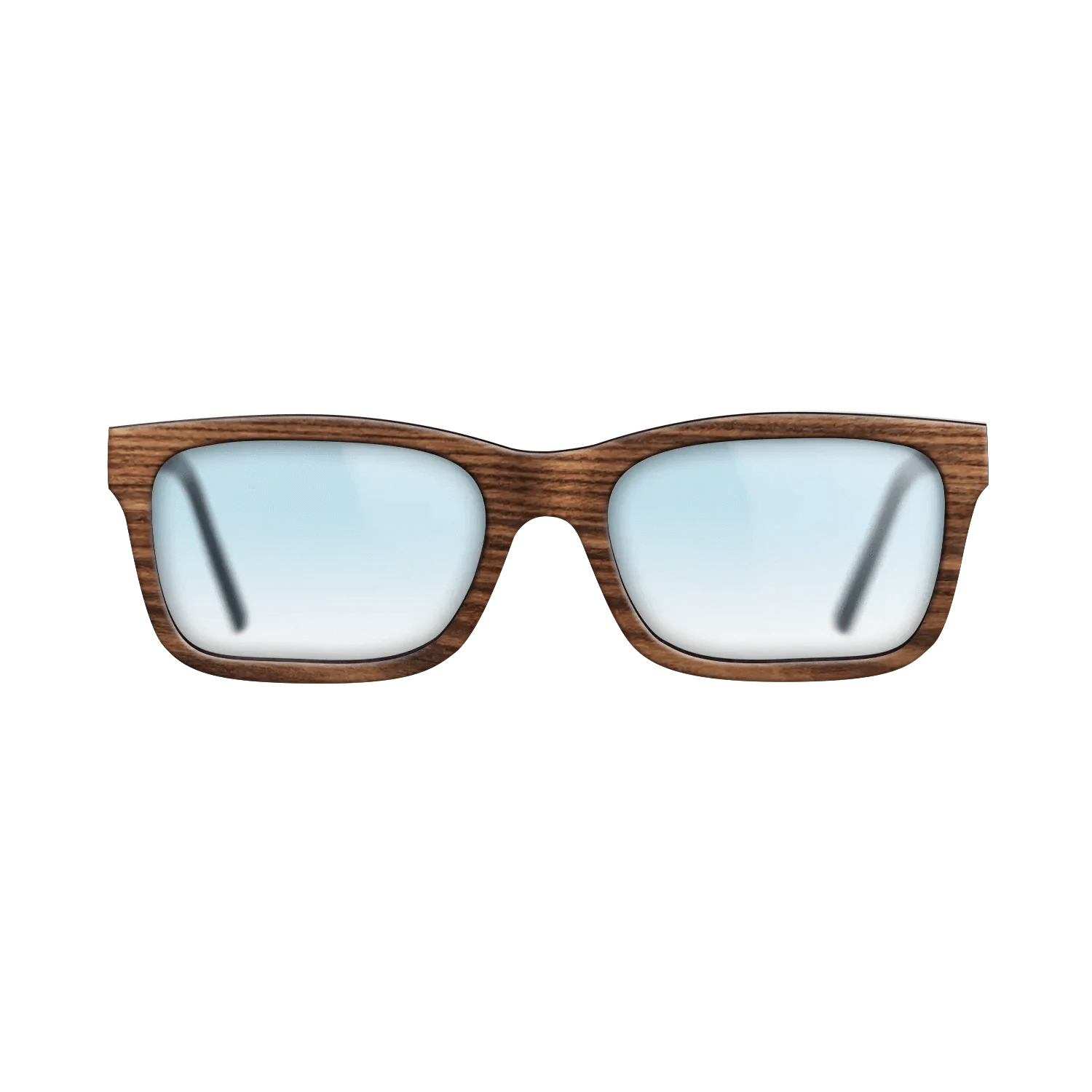 Walnut: Straight Grain,Santos Rosewood Dark: Single Cut - The Sage - Rectangle - 1757 - SIRIS wood optic
