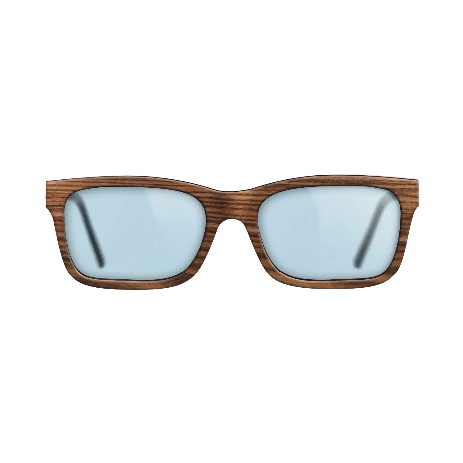 Walnut: Straight Grain,Santos Rosewood Dark: Single Cut - The Sage - Rectangle - 1757 - SIRIS wood optic
