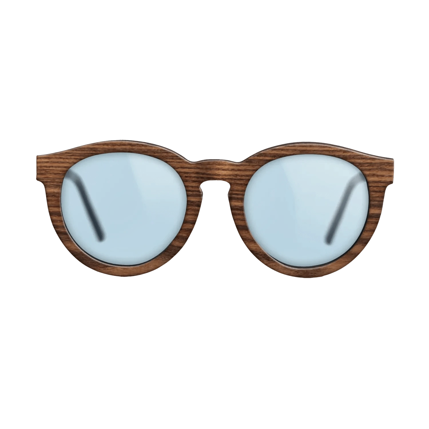 Walnut: Straight Grain,Santos Rosewood Dark: Single Cut - The Rebel - Round - 1757 - SIRIS wood optic