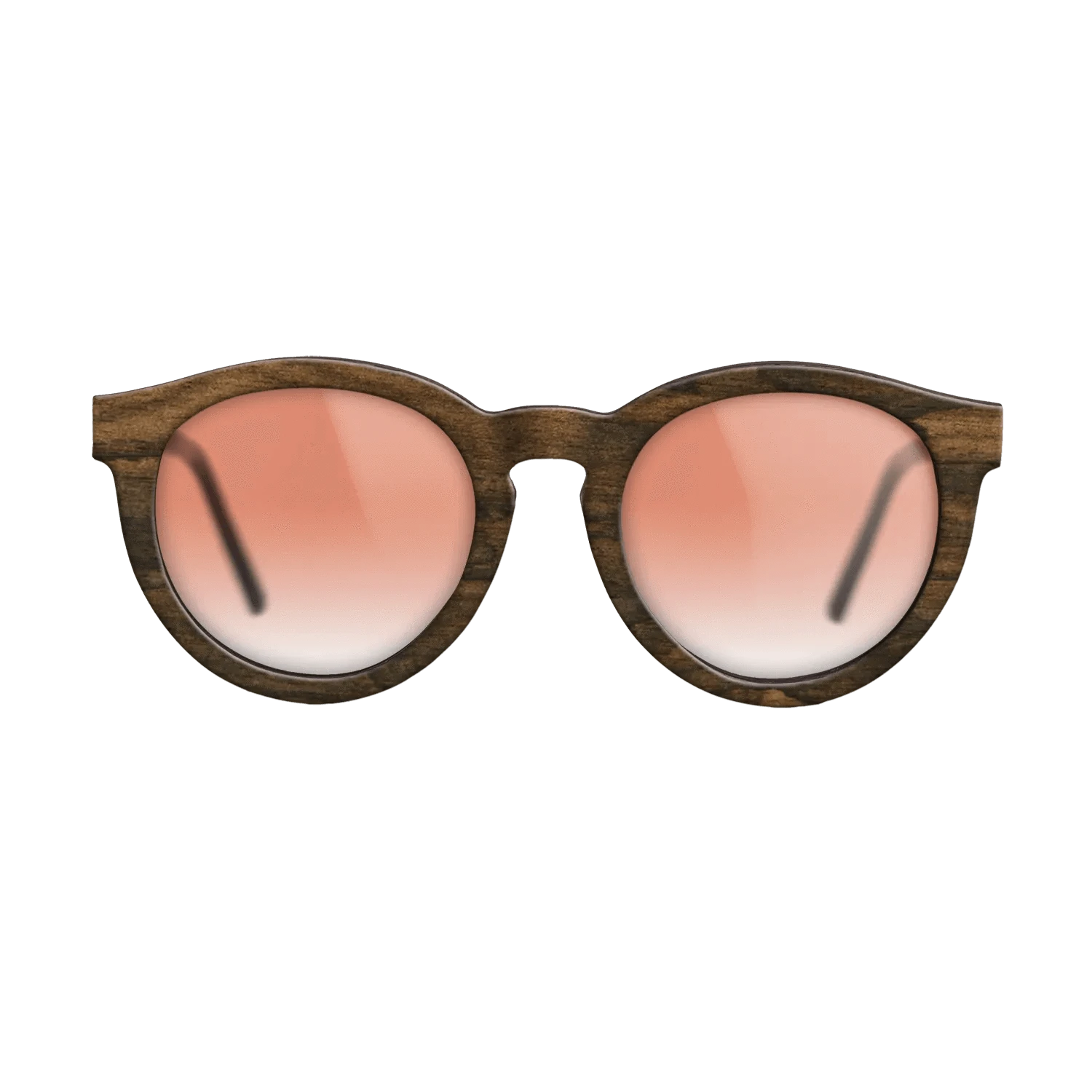 Ziricote Dark Quartered,Walnut: Straight Grain: Single Cut - The Rebel - Round - 1623 - SIRIS wood optic