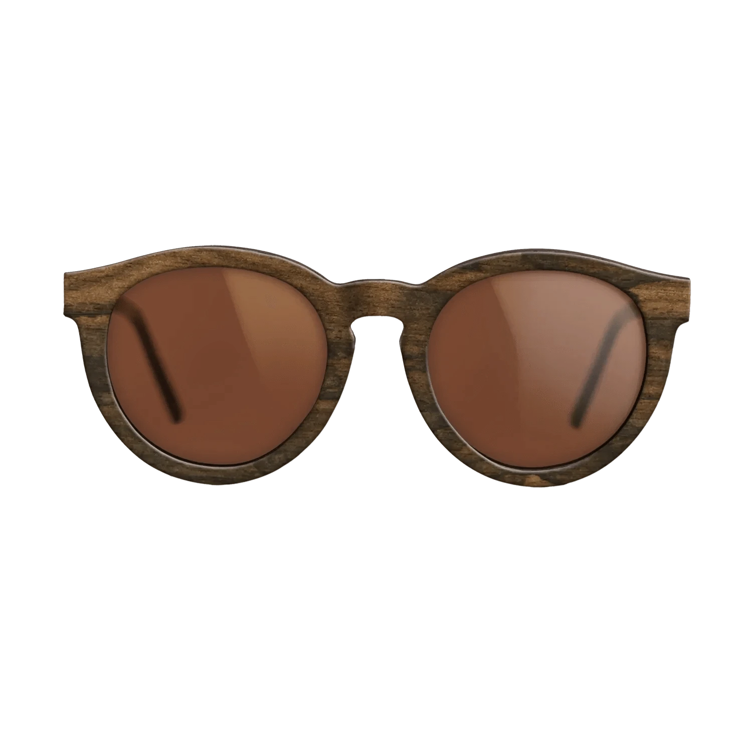 Ziricote Dark Quartered,Walnut: Straight Grain: Single Cut - The Rebel - Round - 1623 - SIRIS wood optic