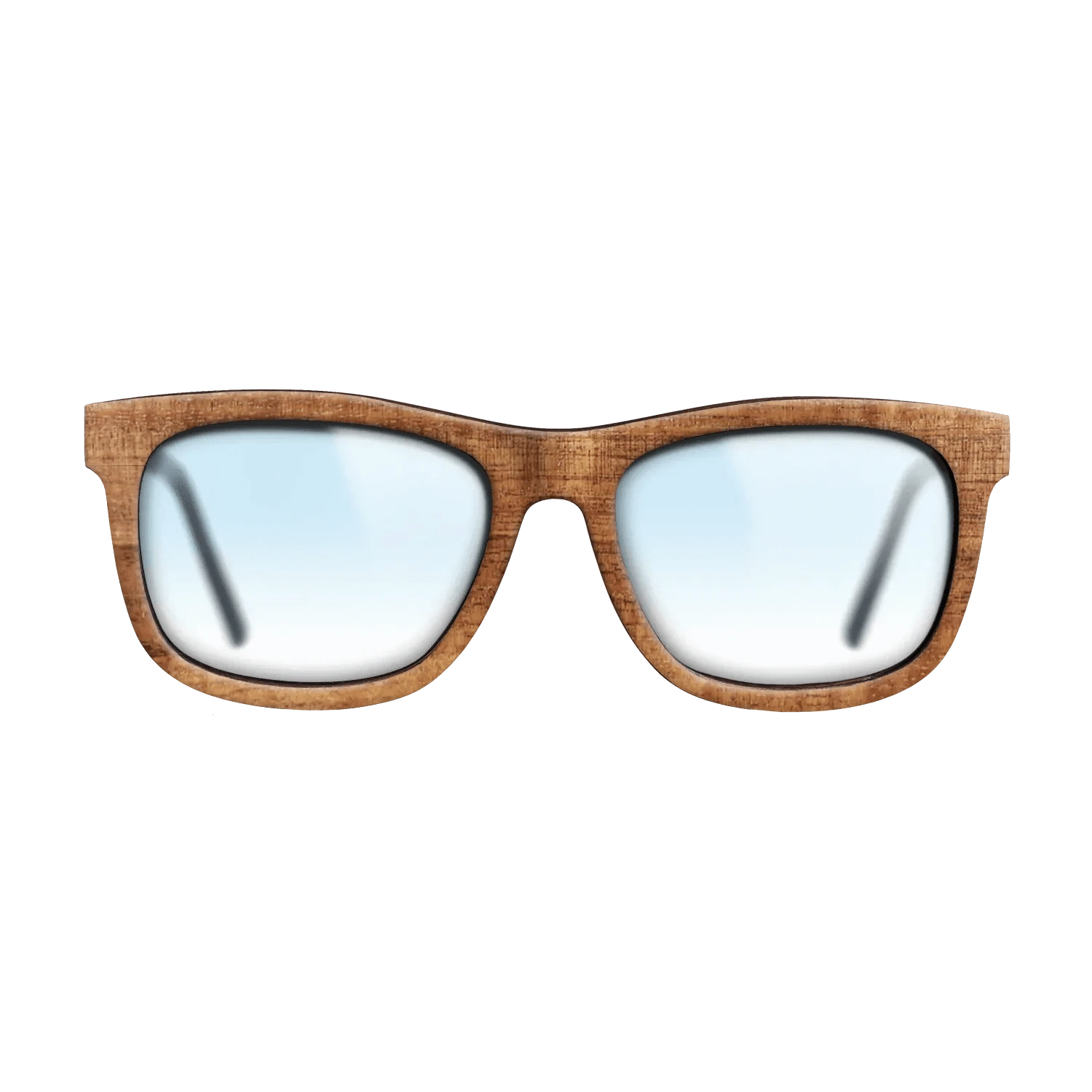 Walnut: Straight Grain,Koa: Single Cut - The Hero - Square - 1645 - SIRIS wood optic