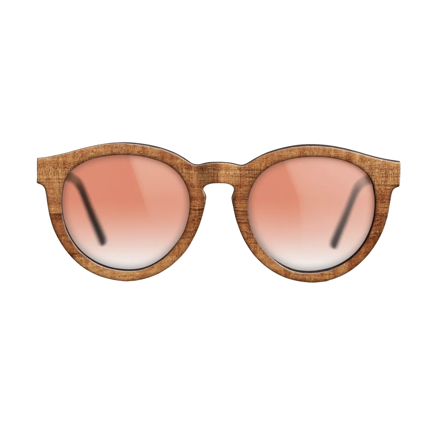 Walnut: Straight Grain,Koa: Single Cut - The Rebel - Round - 1645 - SIRIS wood optic