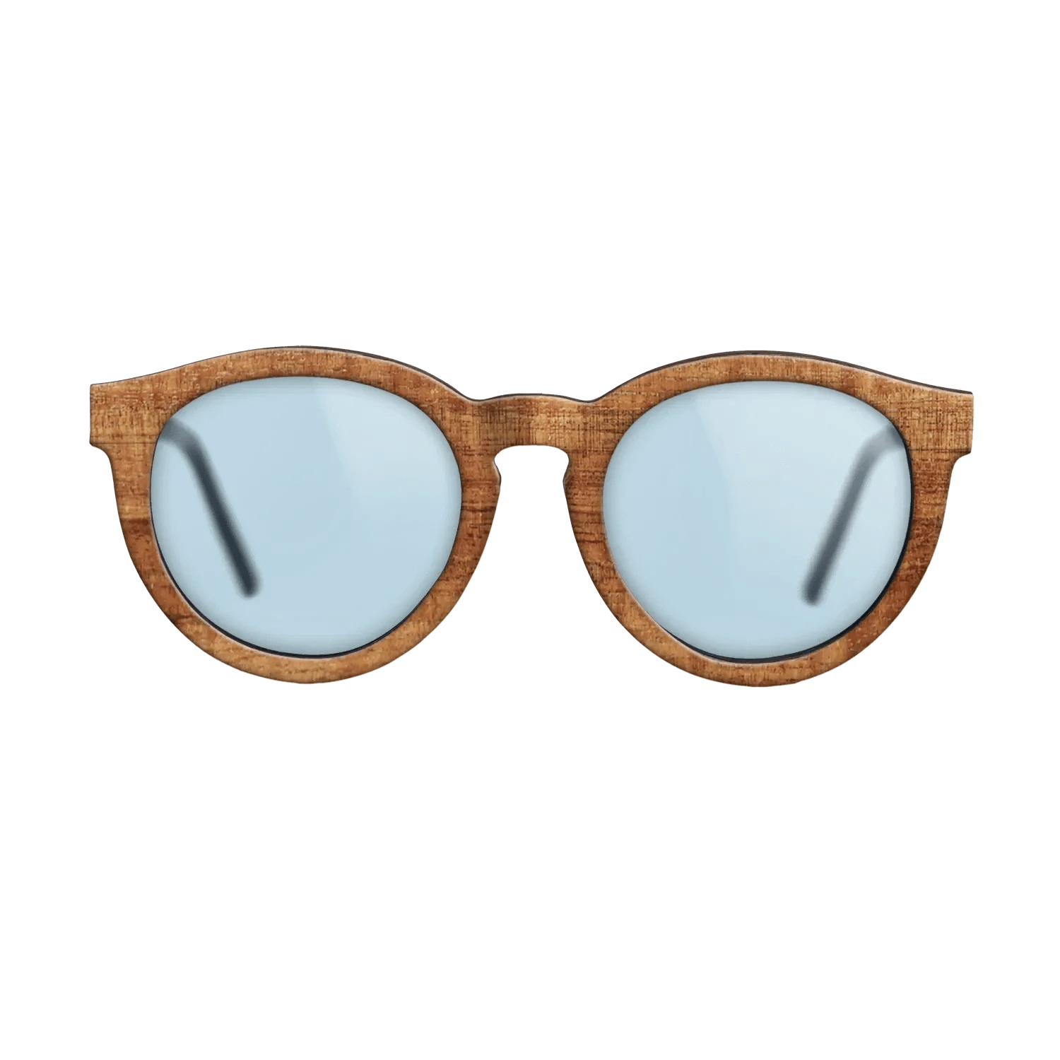 Walnut: Straight Grain,Koa: Single Cut - The Rebel - Round - 1645 - SIRIS wood optic