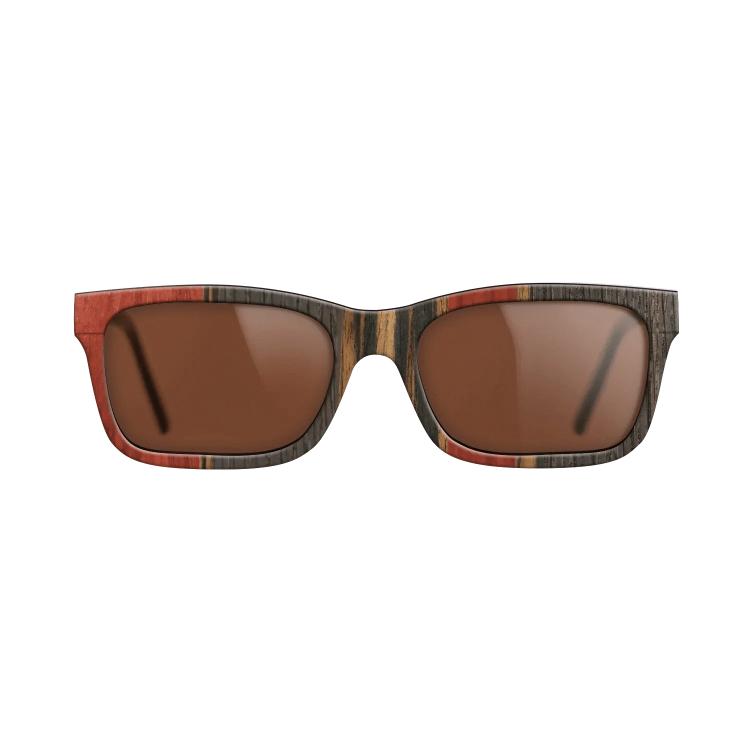 Poplar Dyed: Red,Fumed Oak,Italian Ebony: Binary - The Sage - Rectangle - 1109 - SIRIS wood optic