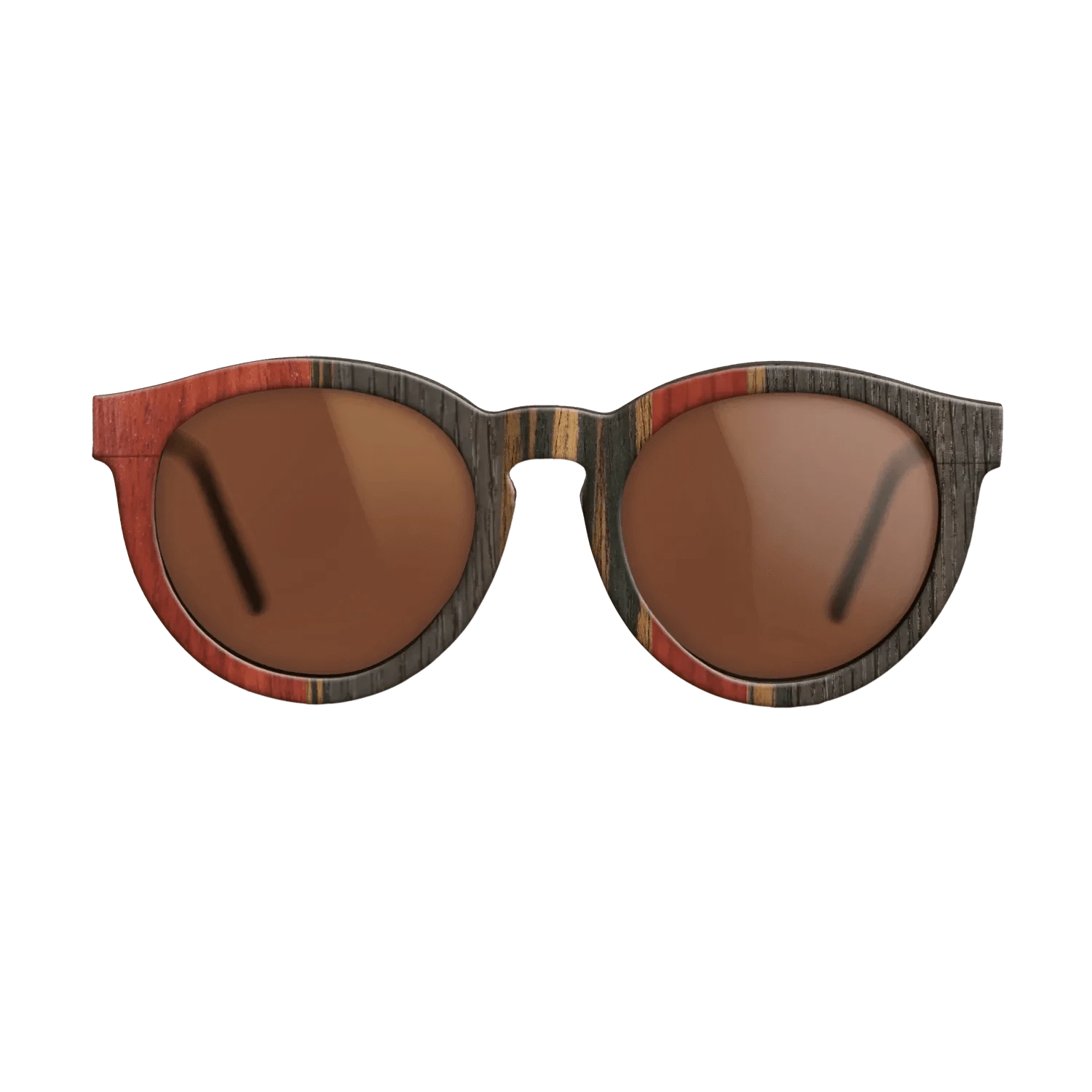 Poplar Dyed: Red,Fumed Oak,Italian Ebony: Binary - The Rebel - Round - 1109 - SIRIS wood optic