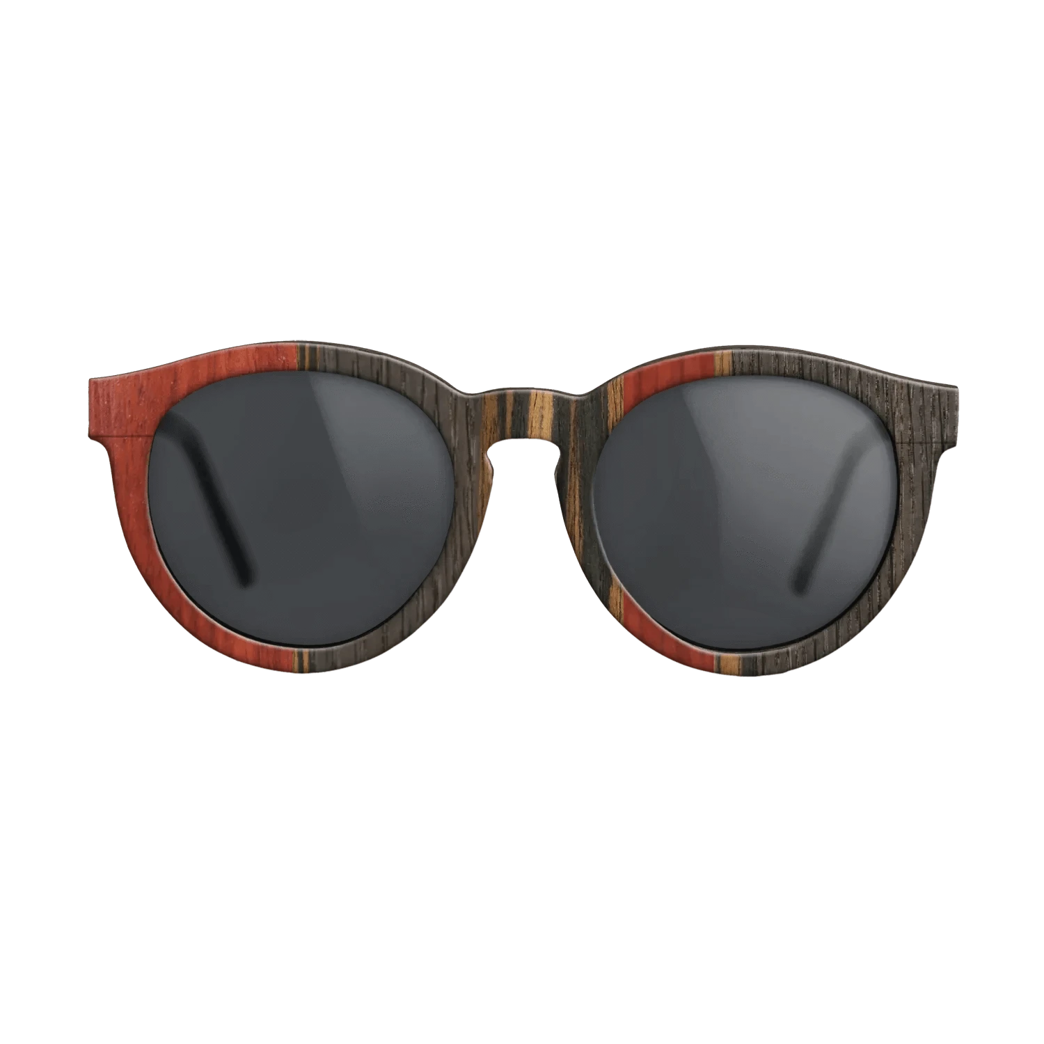 Poplar Dyed: Red,Fumed Oak,Italian Ebony: Binary - The Rebel - Round - 1109 - SIRIS wood optic